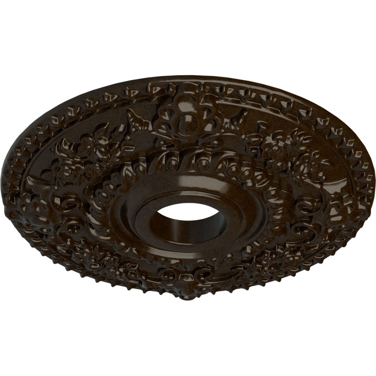 Ekena Millwork Cm18Robzs Rose Ceiling Medallion, Bronze