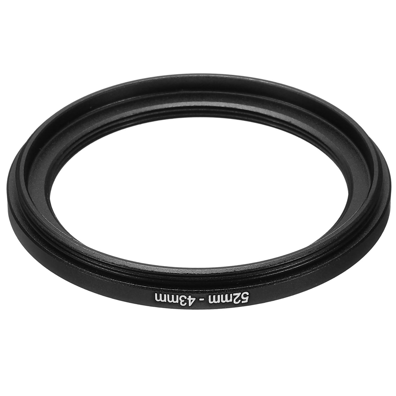 Patikil 52Mm 43Mm Metal Step Down Ring, Camera Lens Filter Adapter Ring Aluminum Filter Adapter Ring For Camera Lenses Hood, Bla