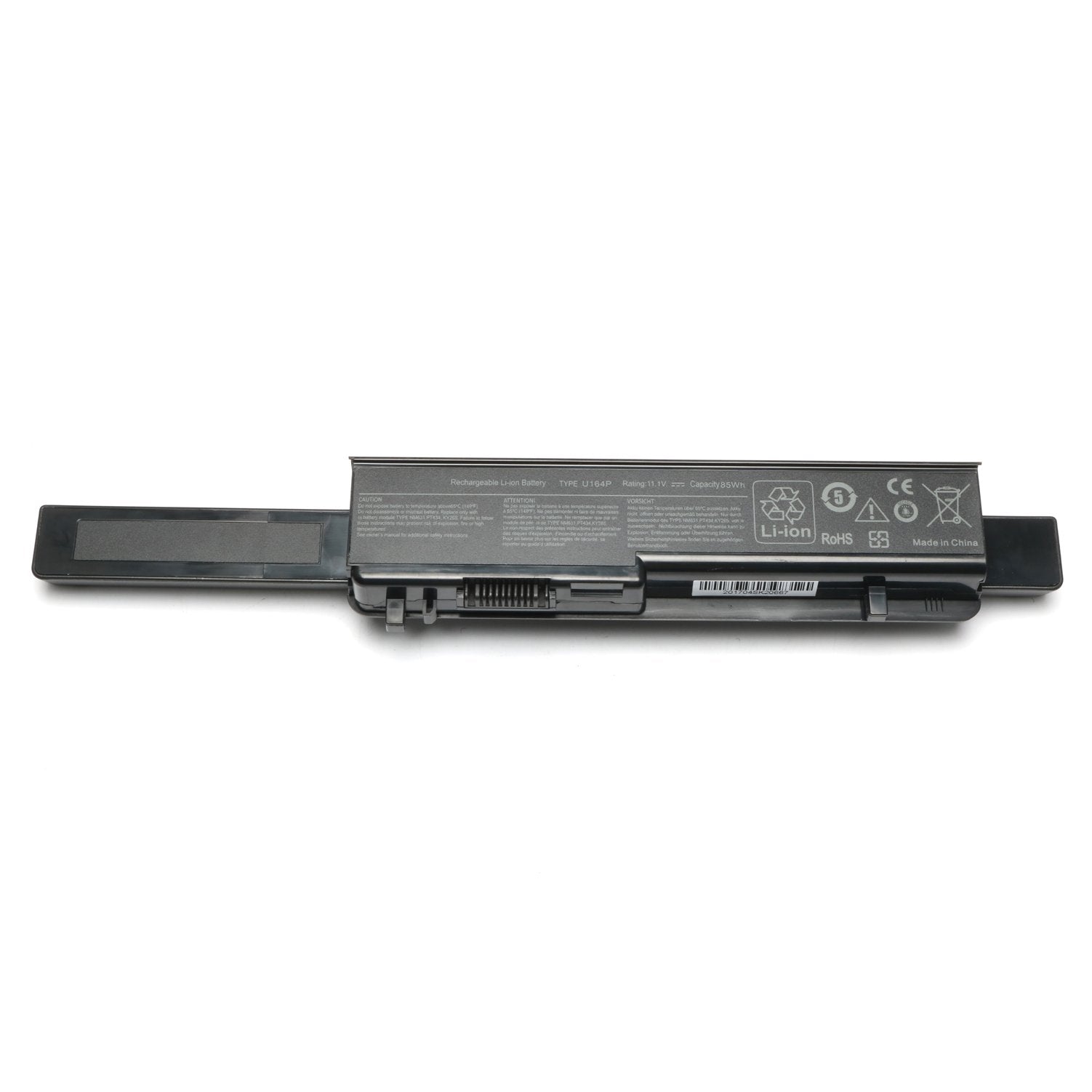 Bigprin Inc New Laptop Battery For Dell Studio 17 1745 1747 1749 Series; P/N: N856P U164P M905P U150P 312 0196 9Cell 11.1V 7800M