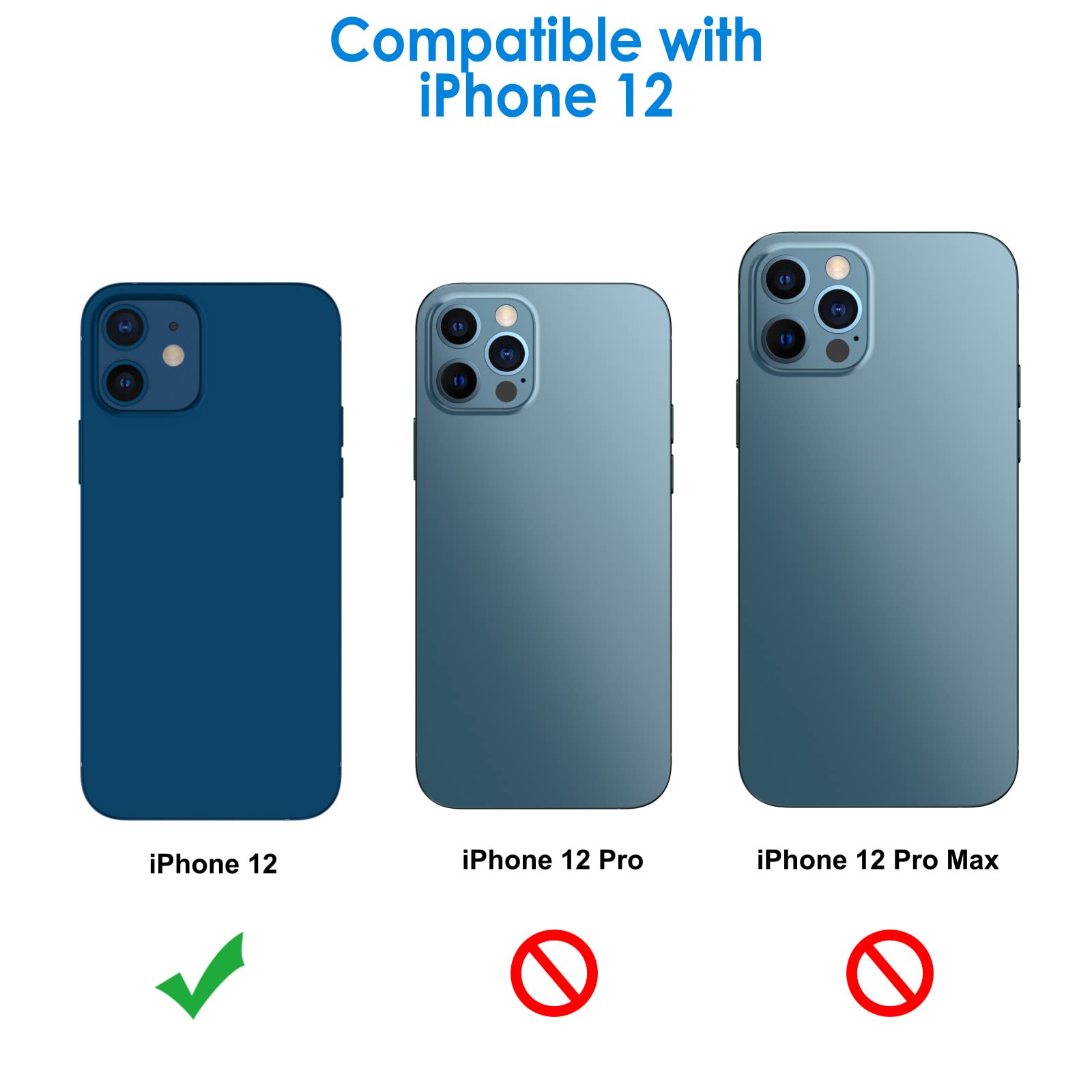 Jetech Camera Lens Protector For Iphone 12 6.1-Inch, 9H Tempered Glass, Hd Clear, Anti-Scratch, Case Friendly, Does Not Affect N