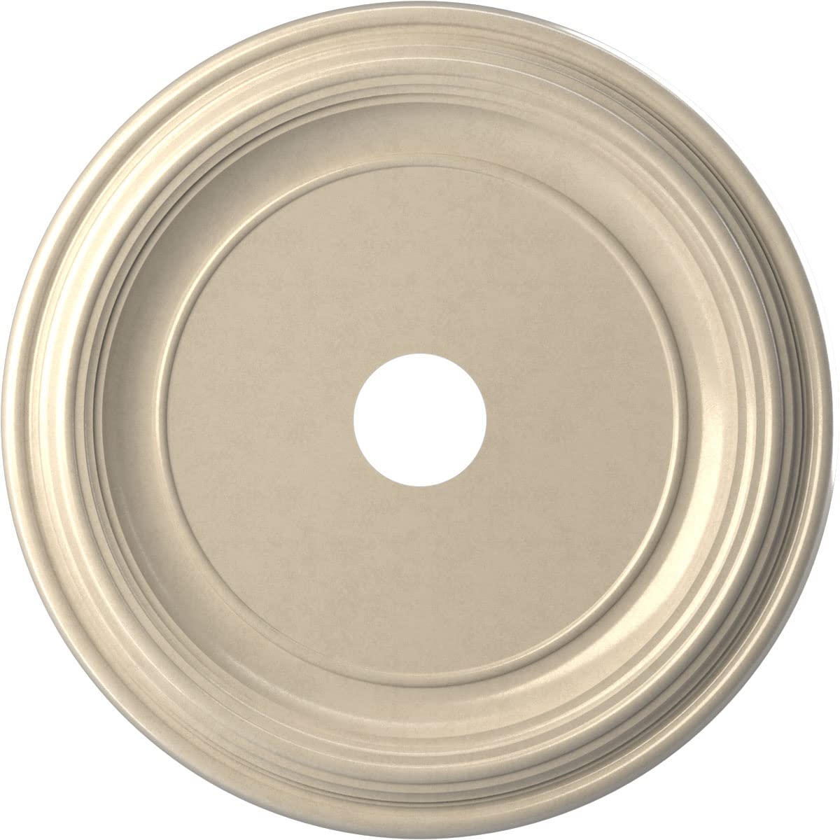 Ekena Millwork 22''Od X 3 1/2''Id X 1 1/2''P Traditional Thermoformed Pvc Ceiling Medallion (Fits Canopies Up To 13 1/2''), Univ