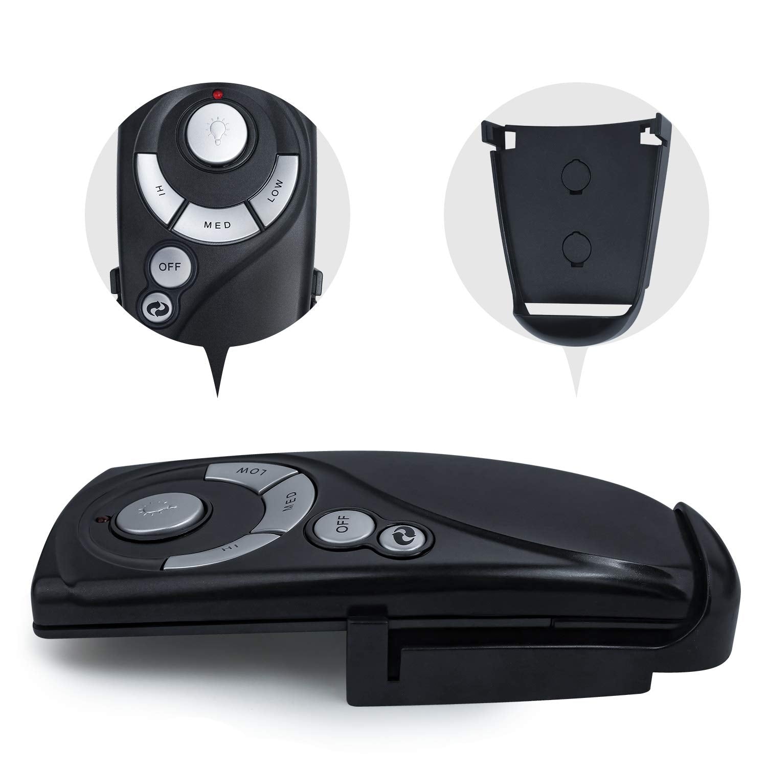 Eogifee Uc7083T Ceiling Fan Remote Control Replacement Of Hampton Bay With Reverse Button 3 Speed Control, Wall Mount Only Remot