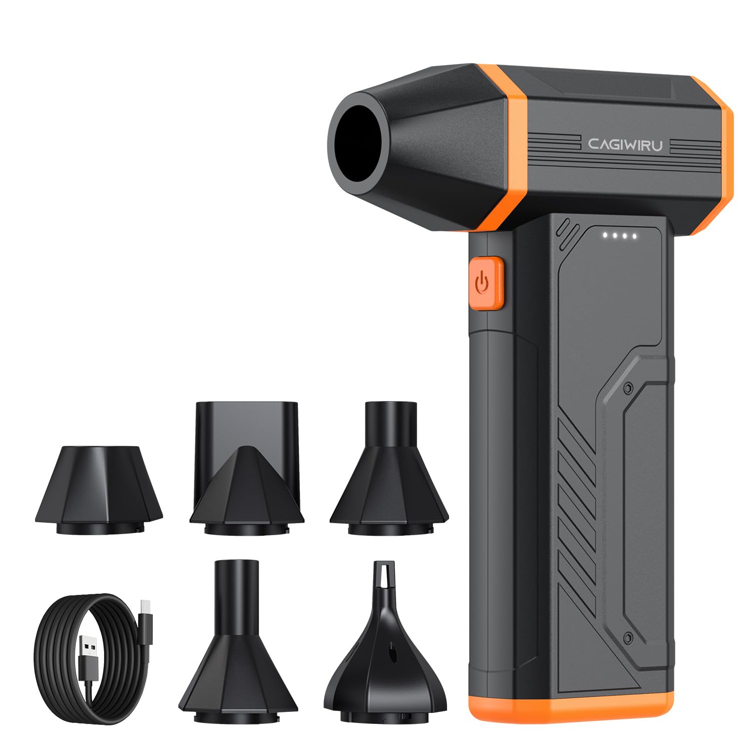 Compressed Air Duster,110000RPM Super Power Cordless Electric Air Duster,Rechargeable Brushless Motor Blower,3-Gear Adjustable T
