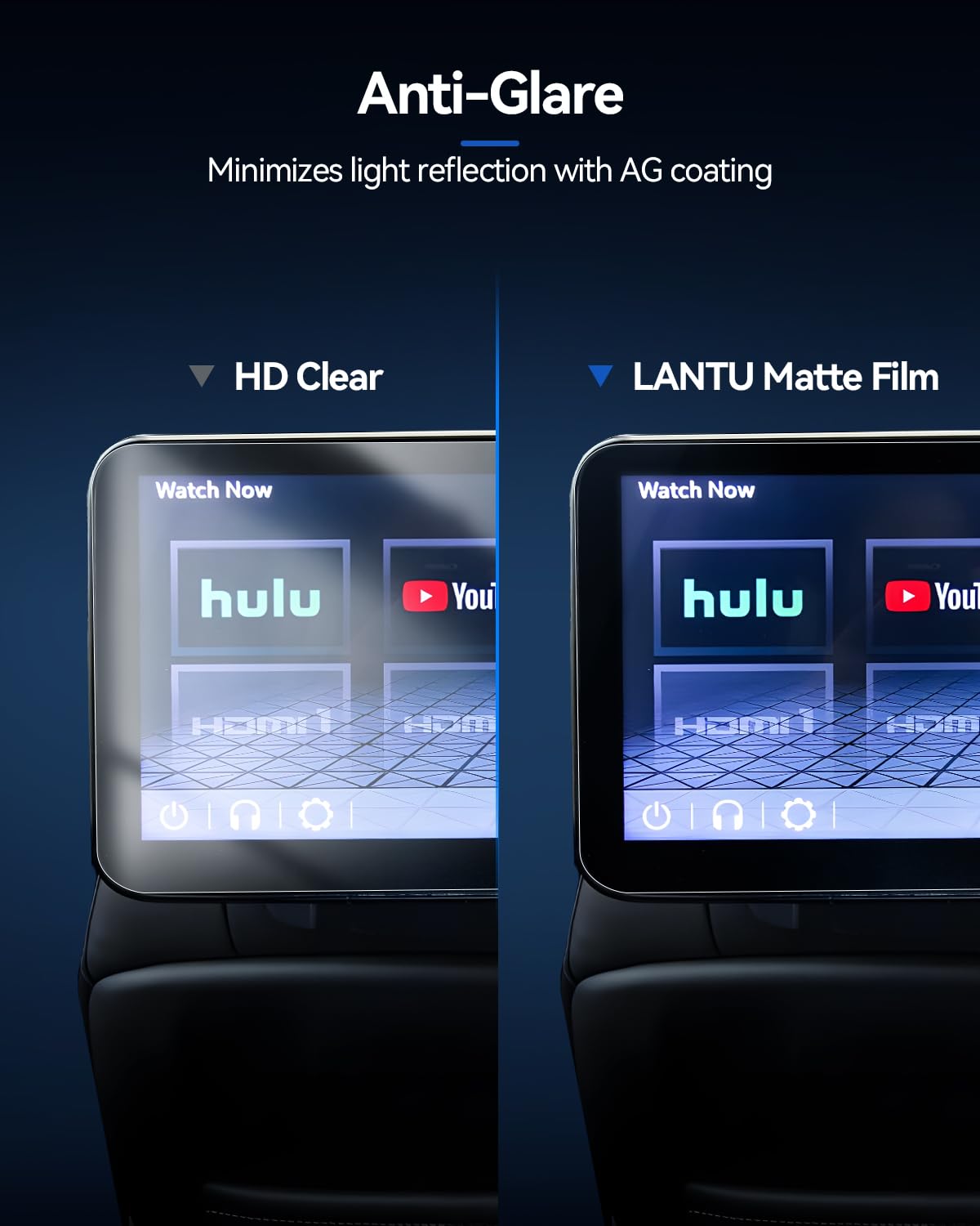 Lantu 2Pcs Matte Screen Protector For 2021 2023 Chevy Tahoe Suburban&Gmc Yukon Denali 2021 2024 Cadillac Escalade Accessories 12