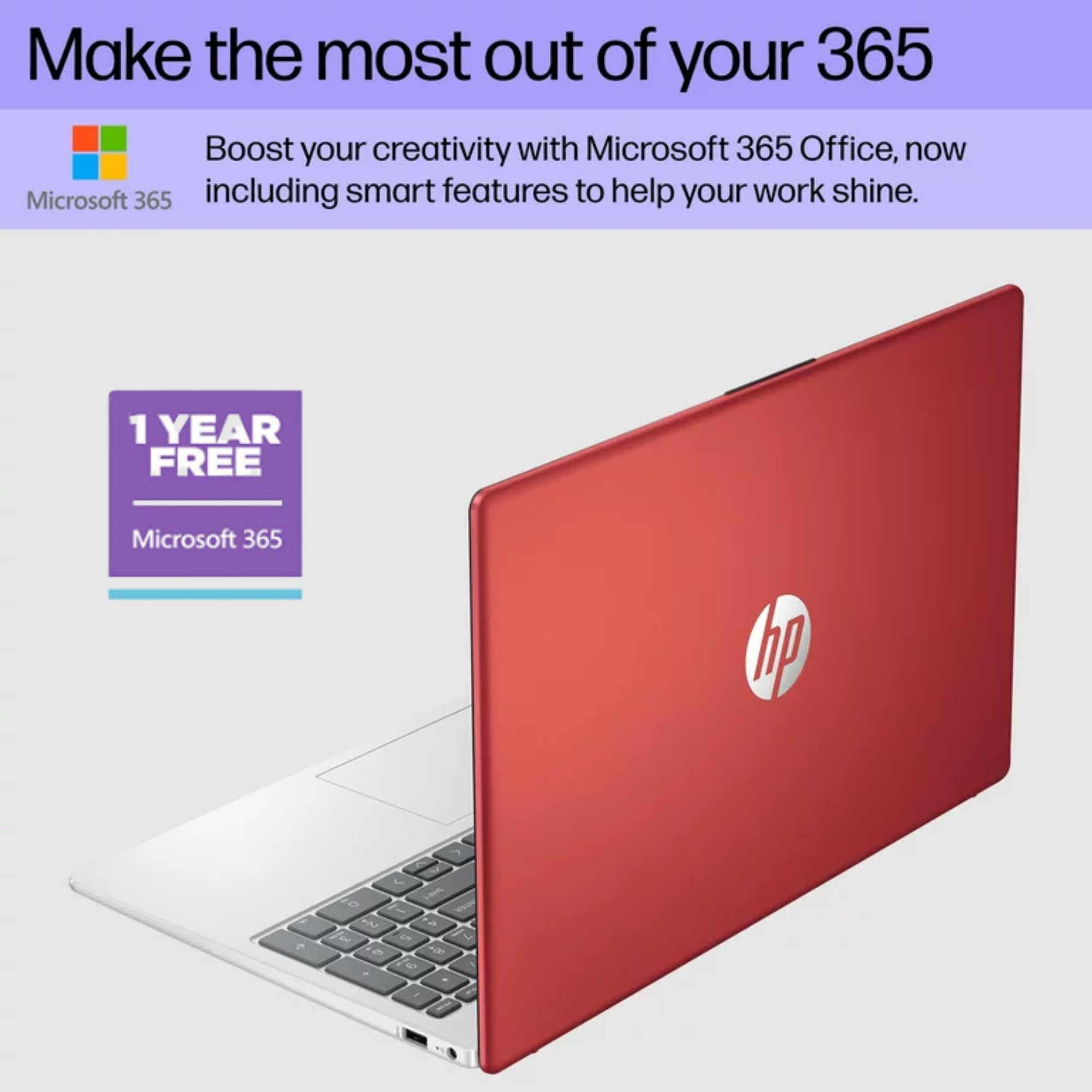Hp Newest 15.6'' Anti Glare Hd Laptop, Intel Quad Core Processor, 16Gb Ram, 128Gb Ssd+ 128Gb Jvq Usb Storage, Office 365 1 Year,