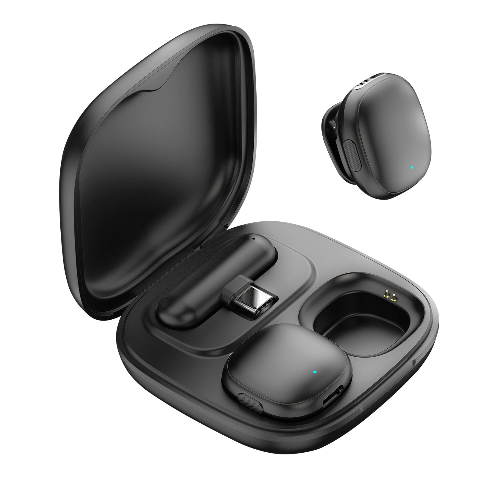 NPTCL Wireless Microphone for iPhone 17 16 15 - Ai Noise Cancelling Mini Microphone USB C for Android Phone, Lavalier Mic with 3