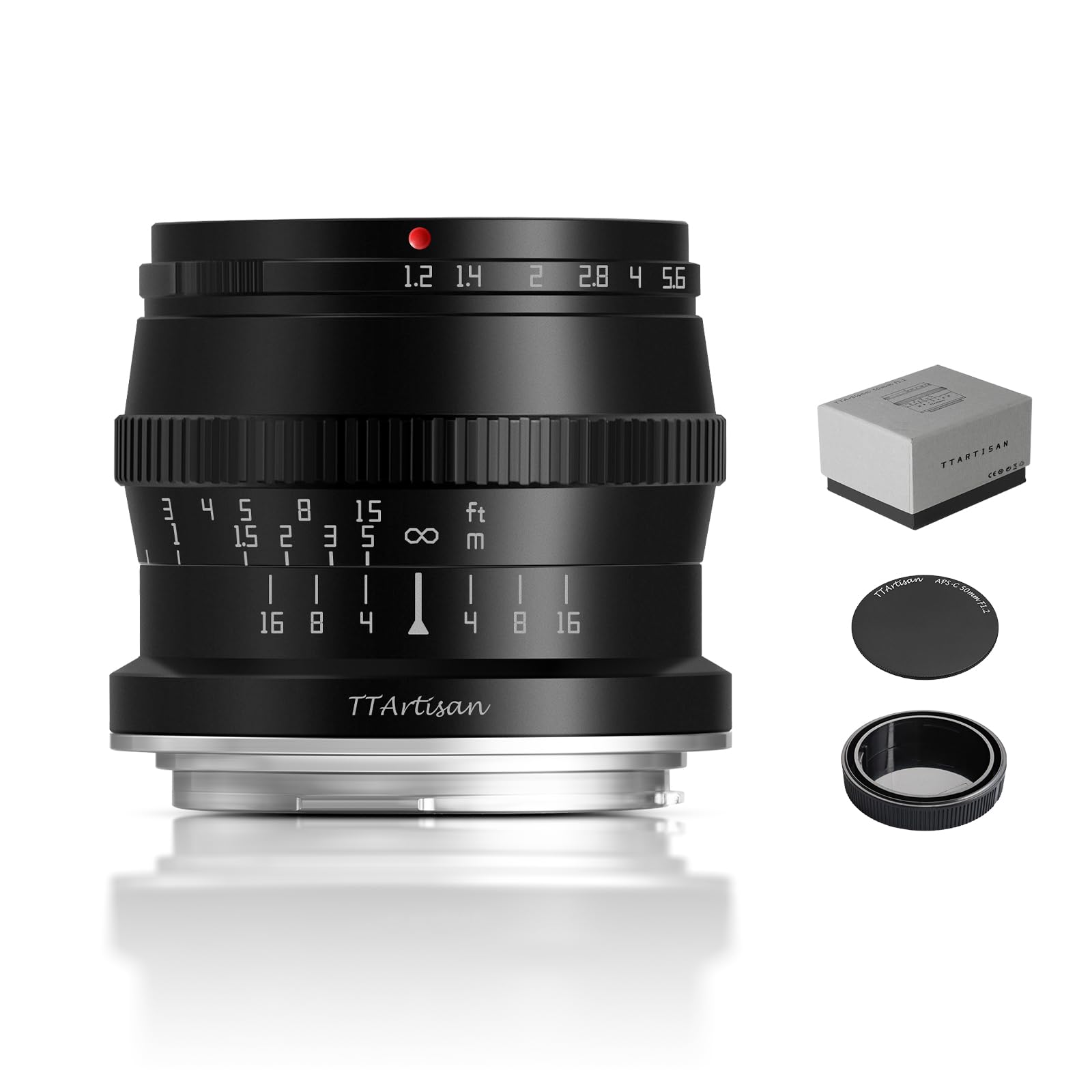 Ttartisan 50Mm F1.2 Aps C Large Aperture Manual Focus Lens For Canon Rf Mount Like R7 Aps C Model: R10 Eos R Rp R5 R6