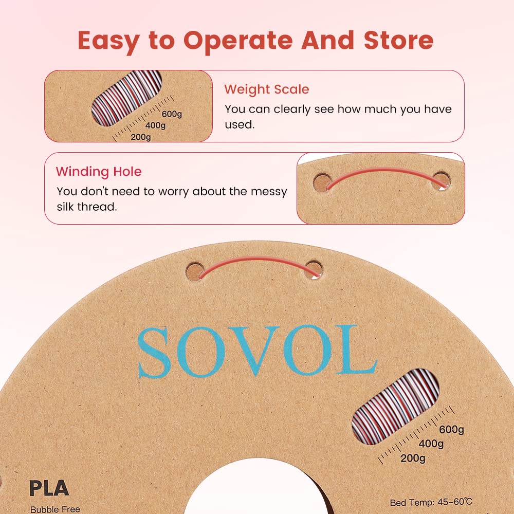 Sovol Pla Filament Silk Tri Color Co Extrusion 1.75Mm, 3D Printer Filament 1Kg/ 2.2Lbs, Shiny Silk Gold Silver Bronze 3 In 1 Coe