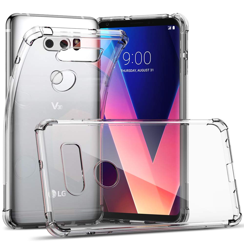 Casevasn Tpu For Lg V30/Lg V30S/Lg V30 Plus/Lg V30S Thinq/Lg V35/Lg V35 Thinq Case Clear, Ultra Slim Thin Anti Scratches Flexibl