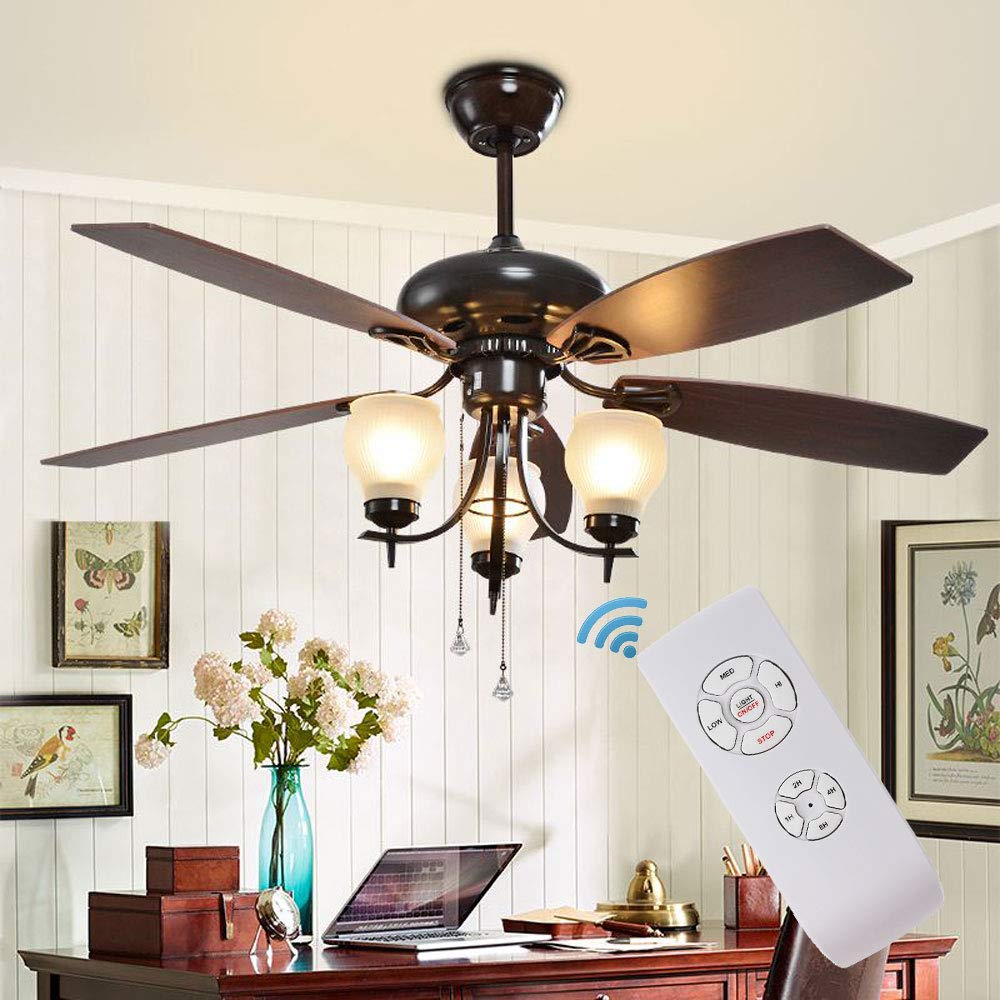 Ceiling Fan Remote Control Kit, Small Size Universal Speed, Light & Timing 3 In 1 Wireless Control, For Harbor Breeze Hunter Ham