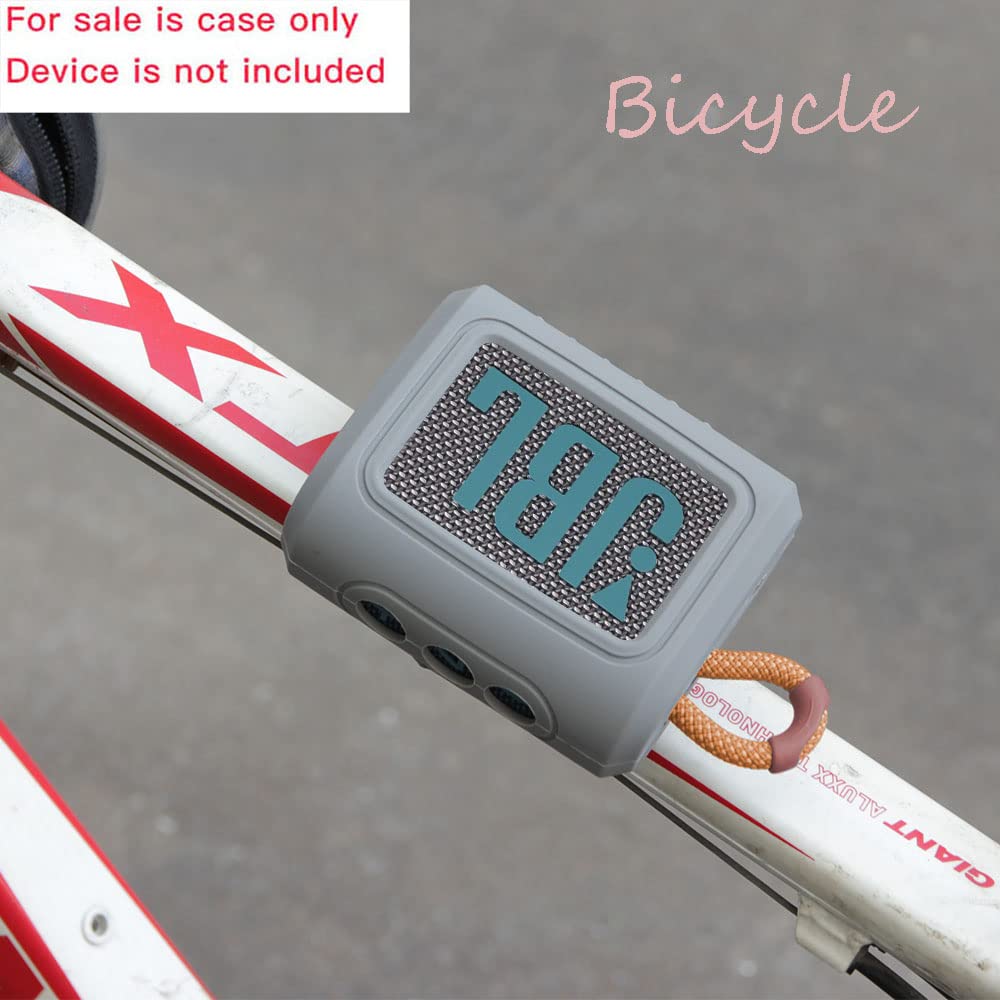 Hermitshell Hard Travel Case For Jbl Go 3 / Go 4 Portable Bluetooth Speaker (Light Gray, Silicone Case)