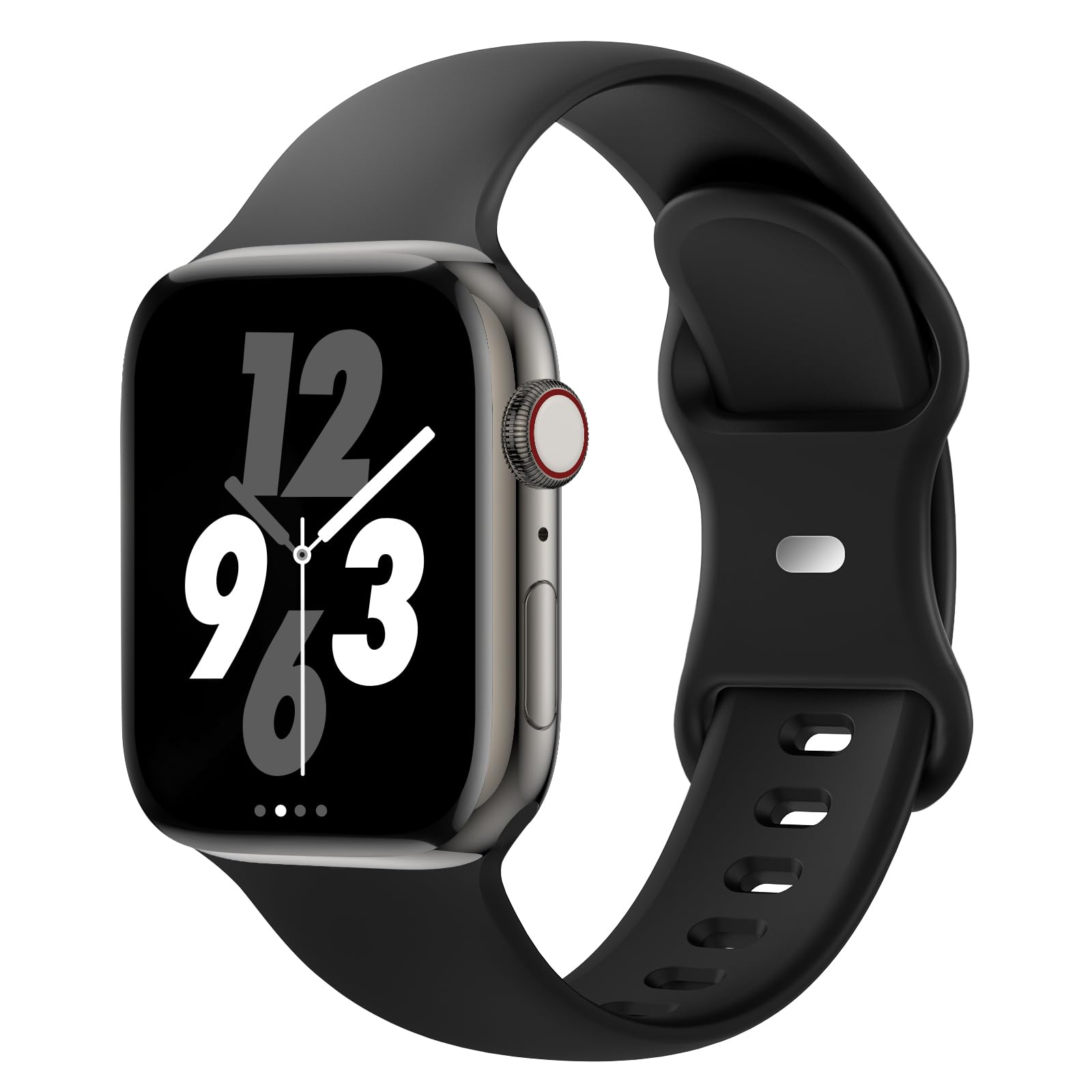 Sport Band Compatible With Apple Watch 38Mm 40Mm 41Mm 42Mm 44Mm 45Mm 46Mm 49Mm, Replacement Soft Silicone Strap Wristbands For I