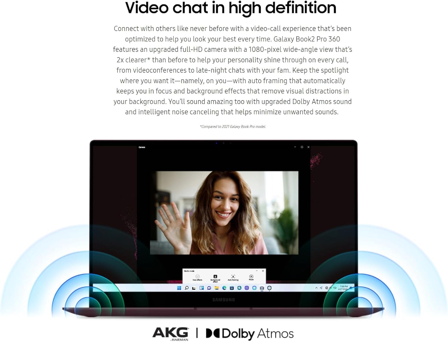 Samsung Galaxy Book2 Pro 360 2-In-1 Business Laptop, Silver