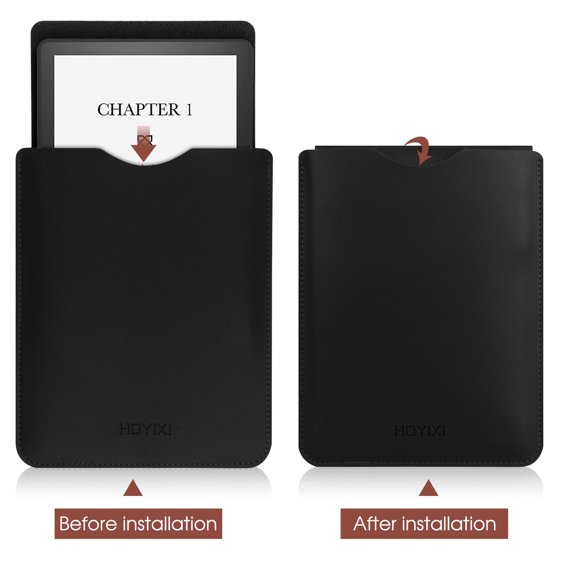 Hoyixi Universal Sleeve Case For 6 Inch Kindle/Kobo/Voyaga/Lenovo/Pocketbook/Tolino E Book E Reader Lightweight Leather Sleeve B