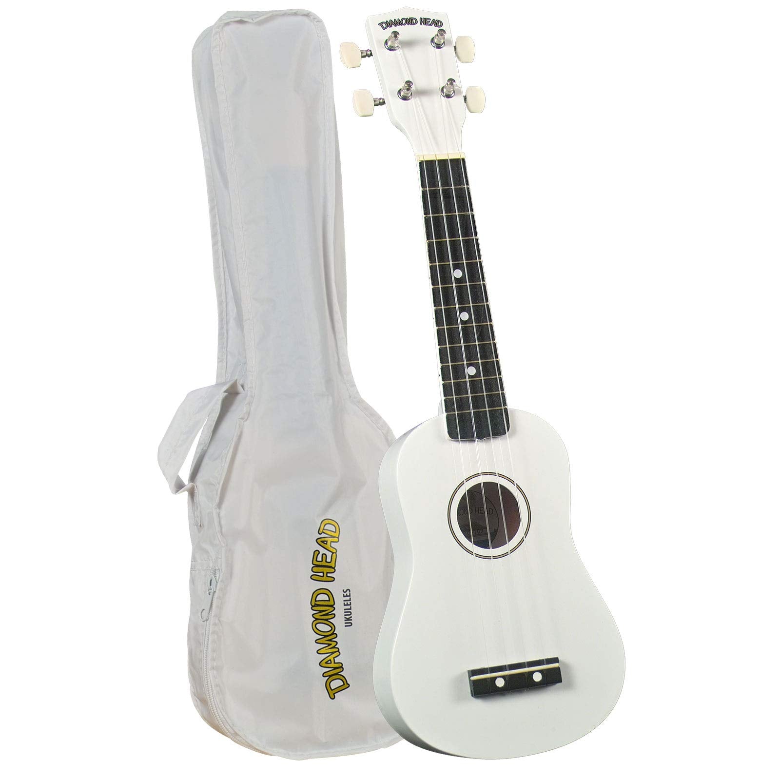 Diamond Head Du 109 Rainbow Soprano Ukulele   White