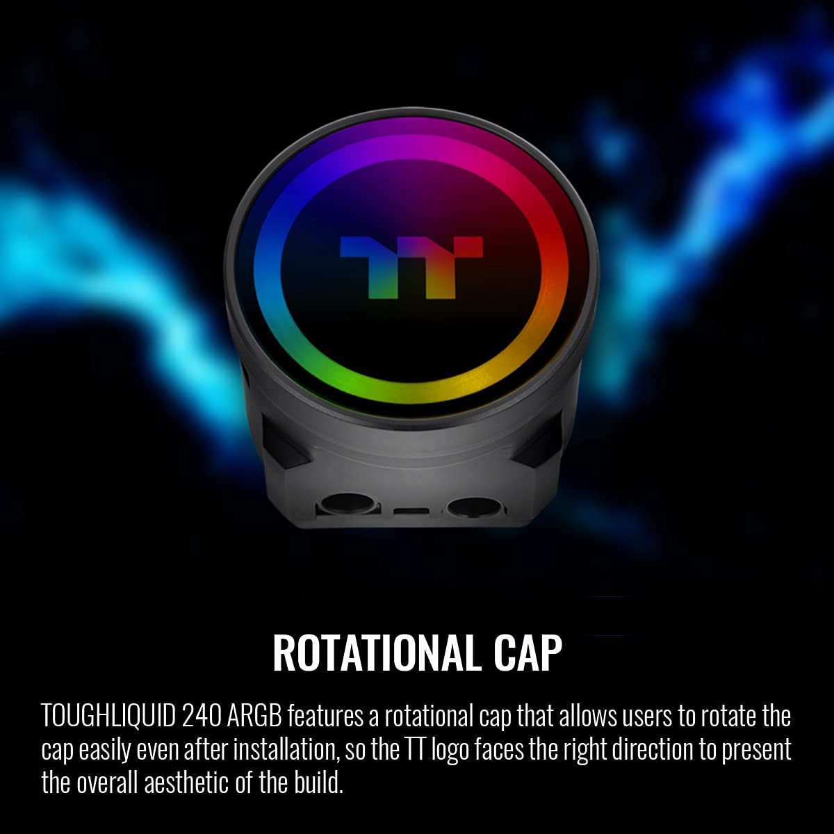 Thermaltake Toughliquid 240 Argb Motherboard Sync All-In-One Liquid Cpu Cooler, Amd (Am5/Am4) / Intel (Lga 1700/1200), 240Mm Hig