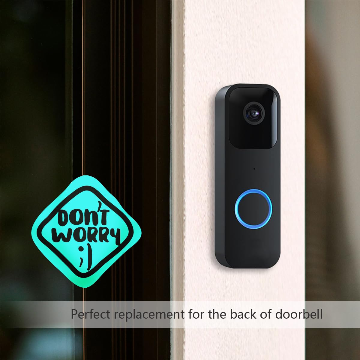 Blink Doorbell Back Plate, Upgrade Blink Doorbell Backplate Replacement Blink Doorbell Mount, Blink Doorbell Accessories, Blink