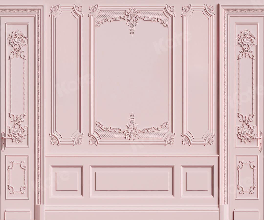 Kate 10  8Ft Light Pink Empty Room Photo Backdrop Classic Interior Wedding Photography Background Photo Studio Props For Photogr