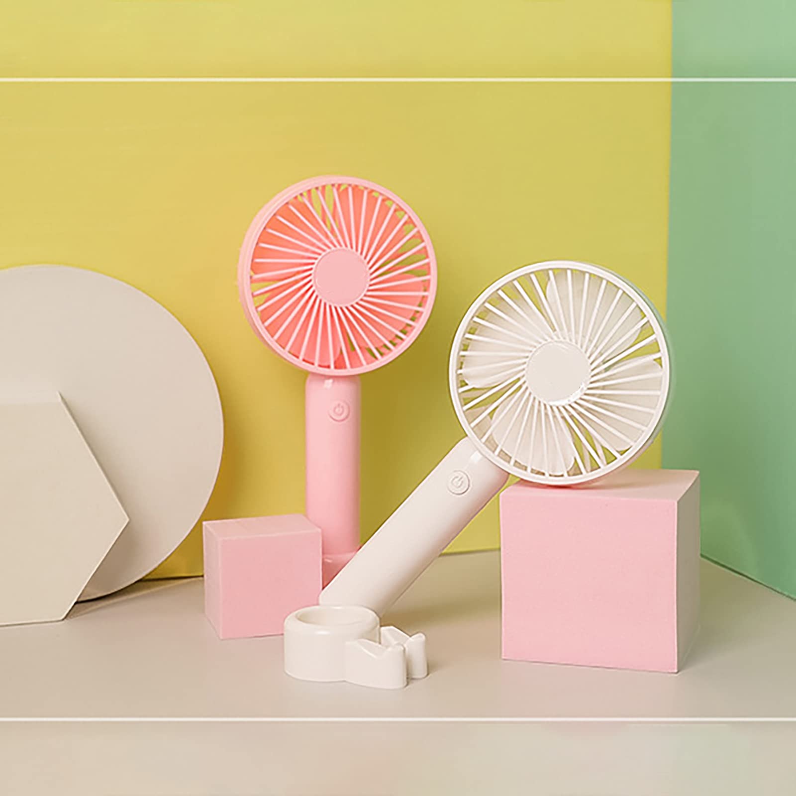 Yiemoge 8Pcs Geometric Cube Photo Props Set, Hard Foam Photography Background Props For Goods, Crafts, Lipstick, Jewelry, Cosmetics, Makeup Tools, Food (Pink)