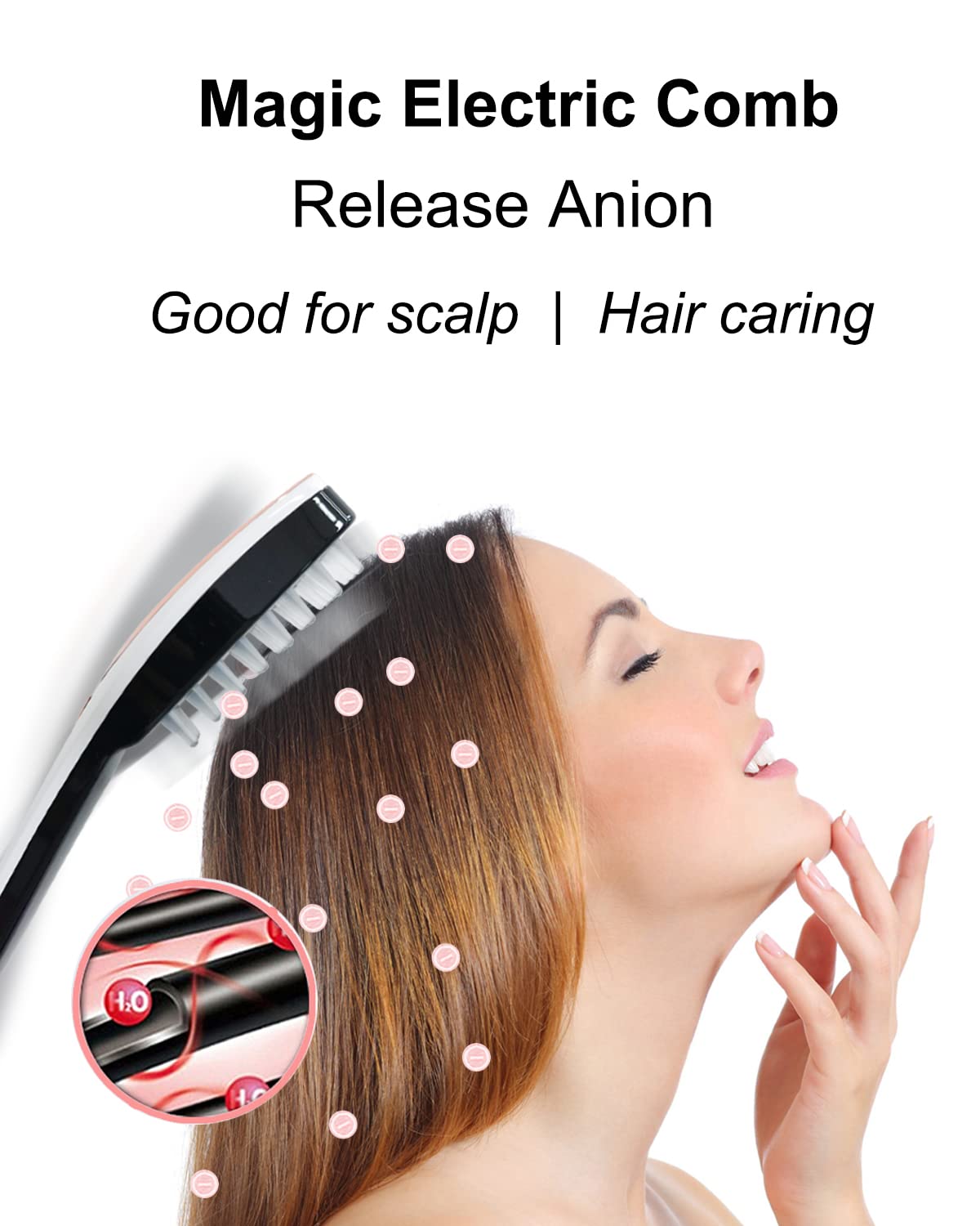 Winyoung Scalp Massager, Electric Scalp Massage Brush, Hair Massage Brush, Electric Head Scratcher, Massage Comb With Soft Rubbe