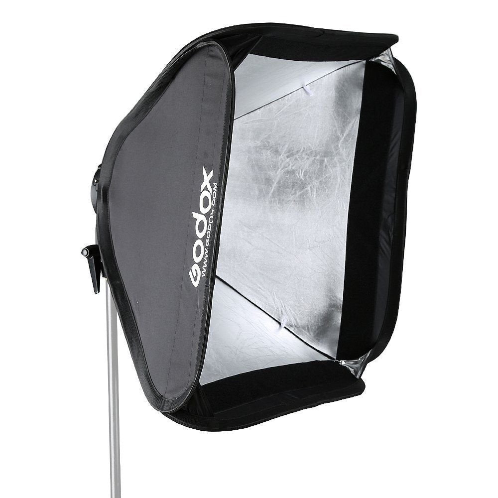 Godox 24''X 24'' 60Cmx60Cm Foldable Universal Softbox With S Style Speedlite Bracket For Flash Bowens Elinchrom Mount Accessorie