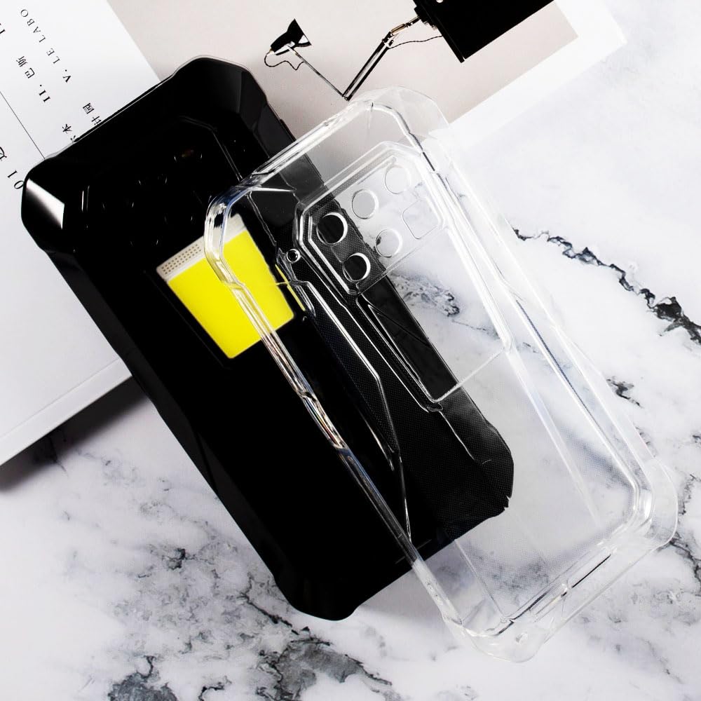 Shantime For Unihertz 8849 Tank 3 Pro Case, Soft Tpu Back Cover Shockproof Silicone Bumper Anti Fingerprints Full Body Protectiv