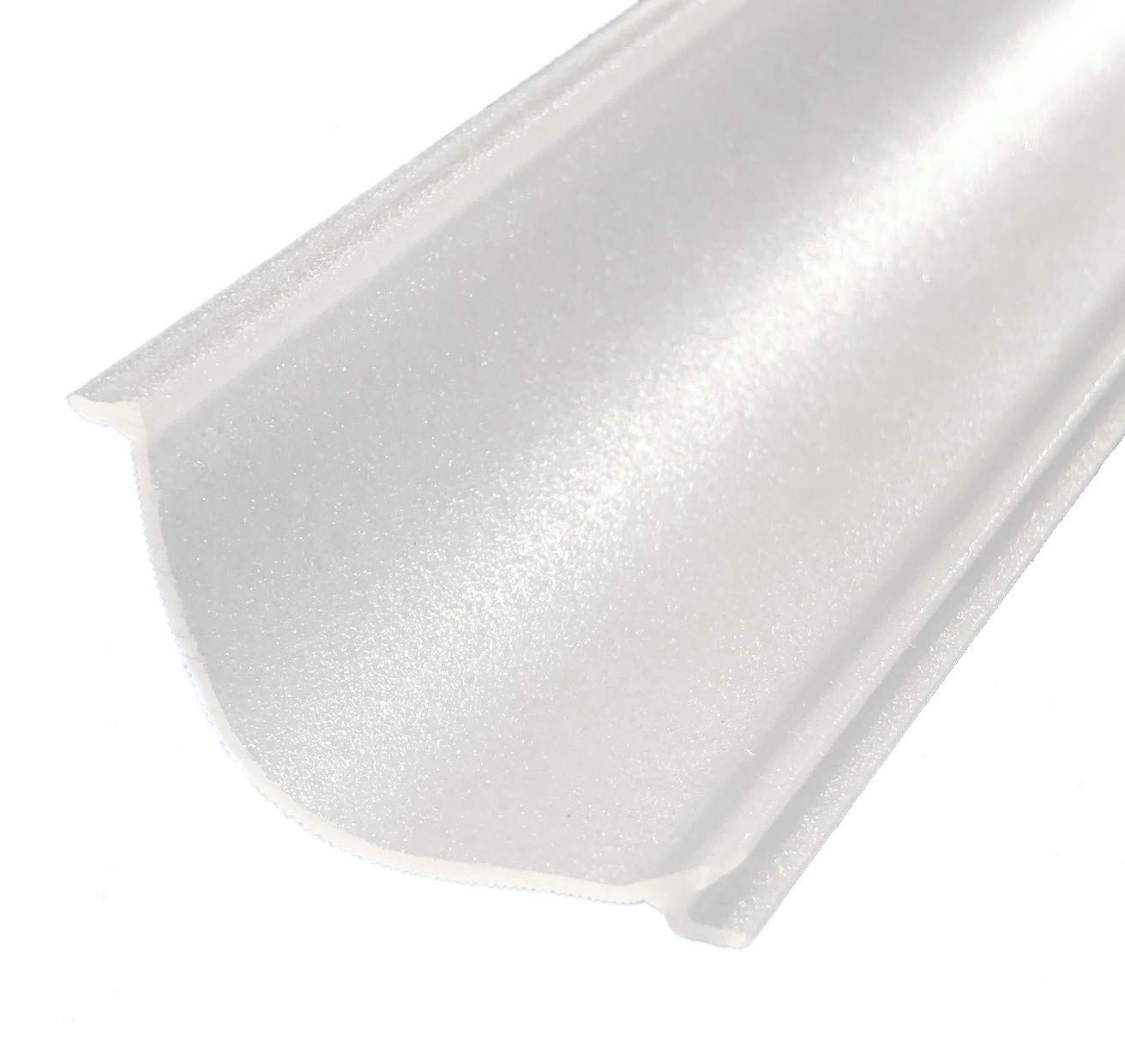 Beam Lighting Under Cabinet Light Cover Replacement | White Ribbed Acrylic Diffuser (Ucel Linkable, 48'')