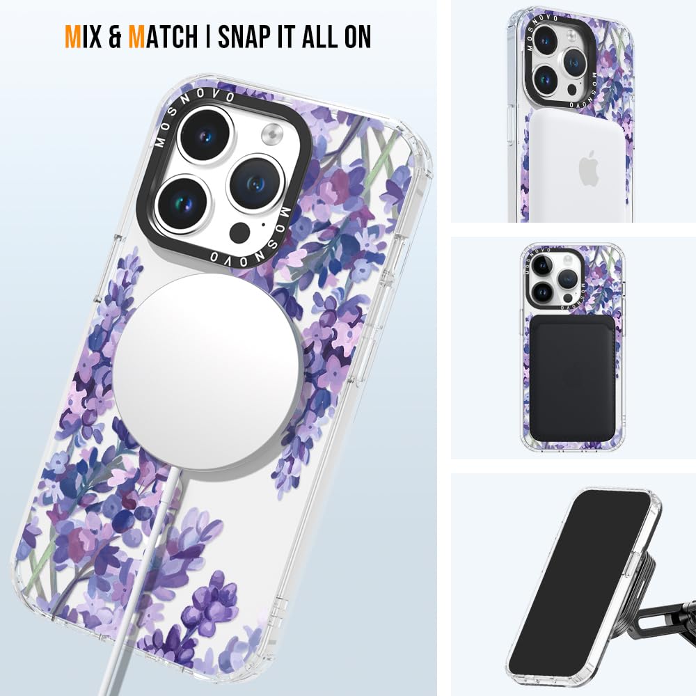 Mosnovo Case For Iphone 14 Pro, [Compatible With Magsafe] [Buffertech 6.6Ft Military Grade Drop Protection] [Anti Peel Off Tech]