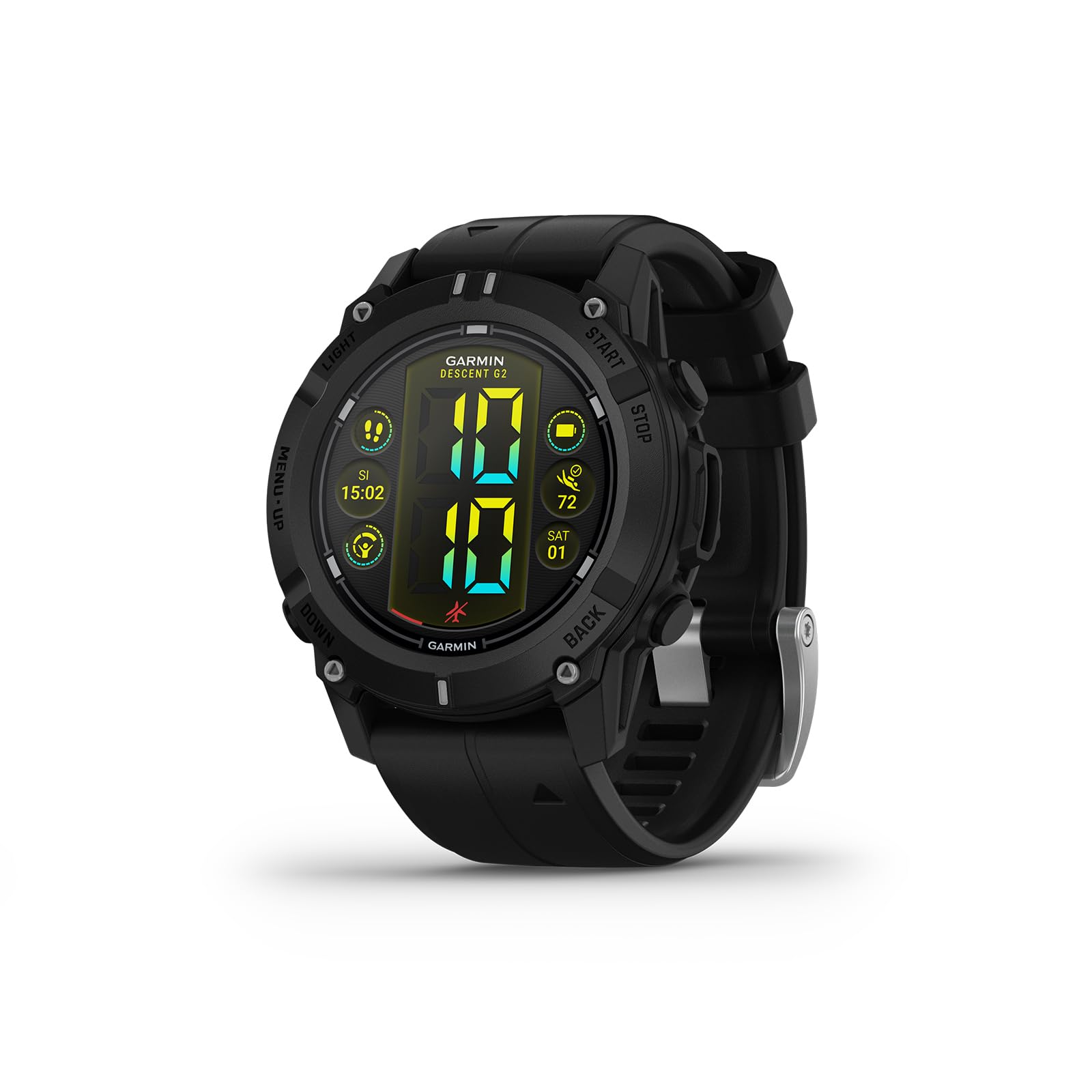 Garmin Descent G2, Watch-Style Dive Computer, Bright Amoled Display, Multiple Dive Modes, Health And Wellness Features, Black Wi