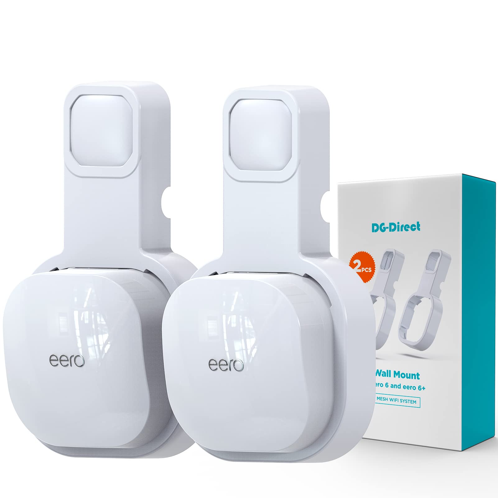 Dg Direct Wall Mount Holder For Eero 6 And Eero 6+ Router Mesh Wi Fi System, No Messy Wires, The Outlet Wall Mount Holder For Ee