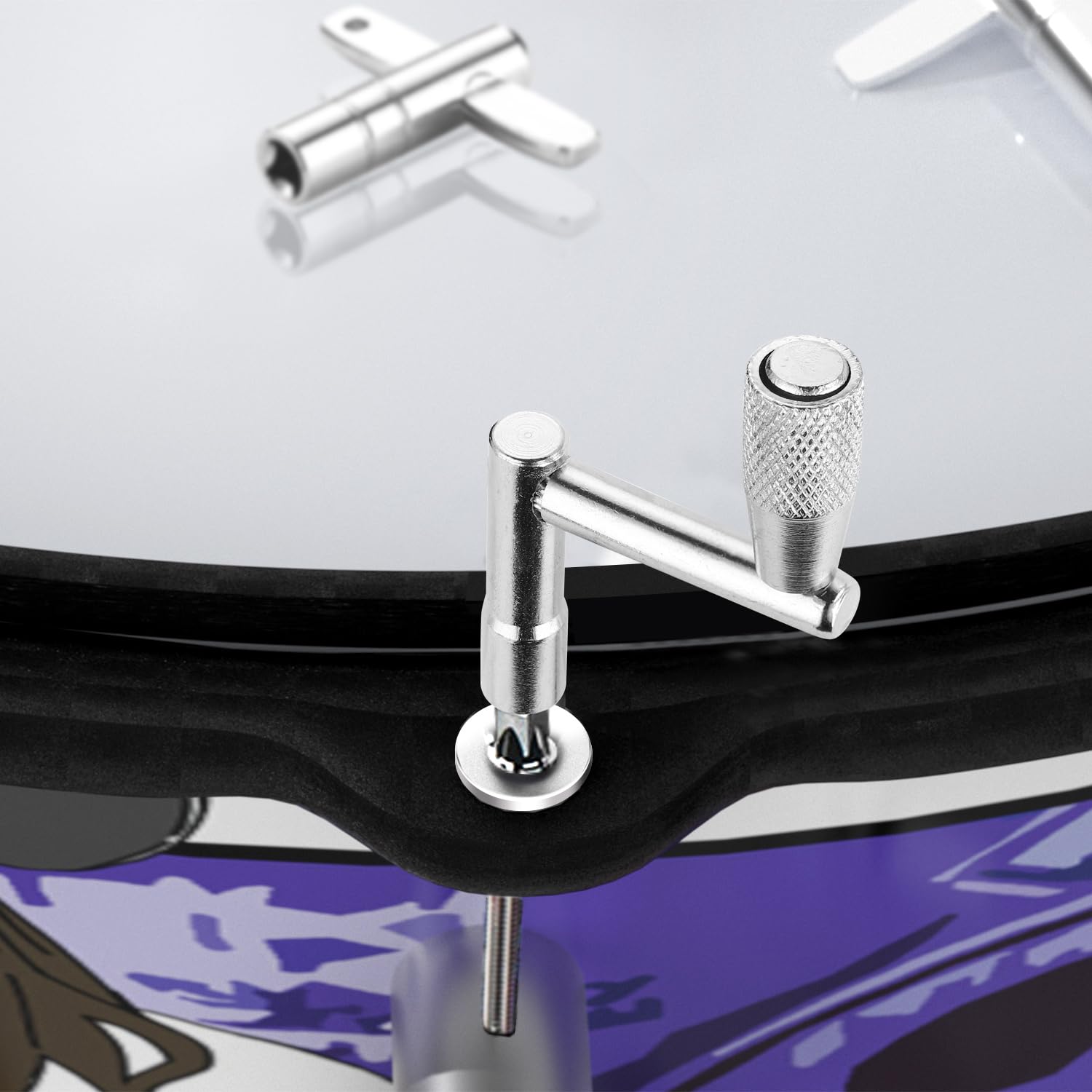 Facmogu Drum Keys, 3 Pack Drum Tuning Key With Continuous Standard Motion Speed Key, Universal Drum Key Keychain Tuner Percussion Hardware Tool, Sturdy Drum Key Turner Fit For Drum Kit Drum Key Set