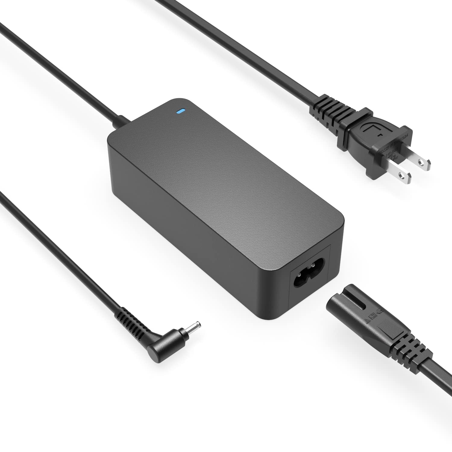 Nicpower Round Tip Fast Charger Fit For Lg Gram Laptop   Lightweight Design, Charging Indicator, Ul Listed Power Cord, 65W/48W/45W/40W