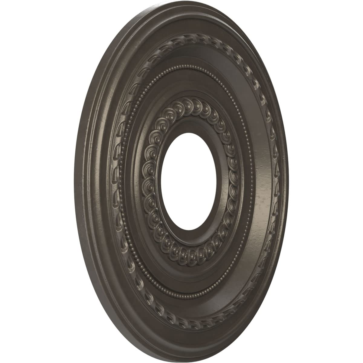 Ekena Millwork Cmp13Codst Cole Thermoformed Pvc Ceiling Medallion (Fits Canopies Up To 4 1/4), 13Od X 3 1/2Id X 3/4P, Universal