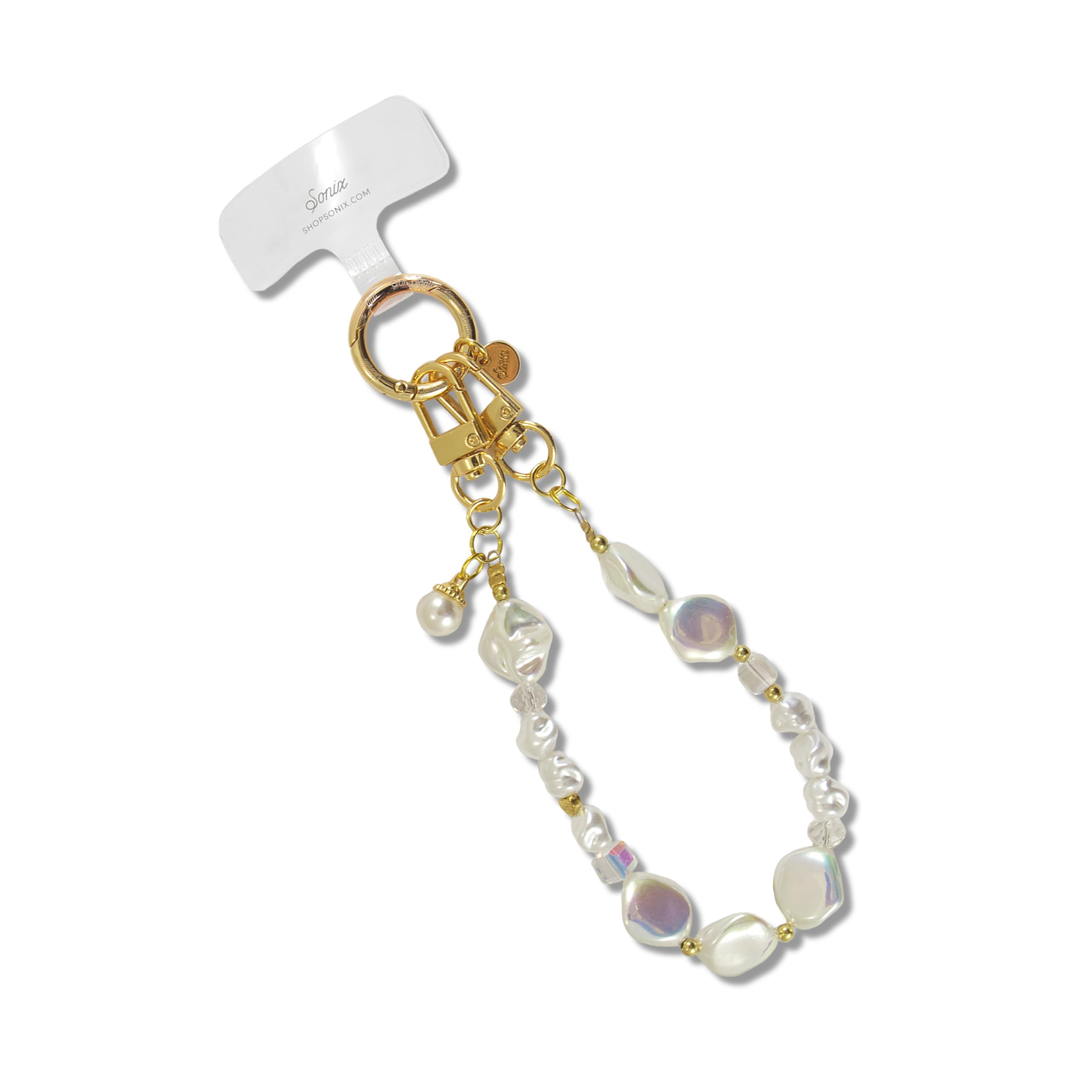 Sonix Phone Wristlet - Detachable Universal Smartphone Wrist Strap, Hands-Free Lanyard Cellphone Bracelet with Tether Tab | Bead