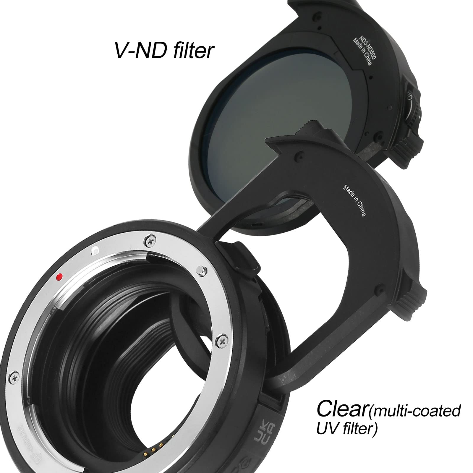 Meike Mk Eftm C Metal Auto Focus Mount Lens Adapter With Drop In Filters Variable Nd And Uv Filters Converter For Canon Ef To Eo