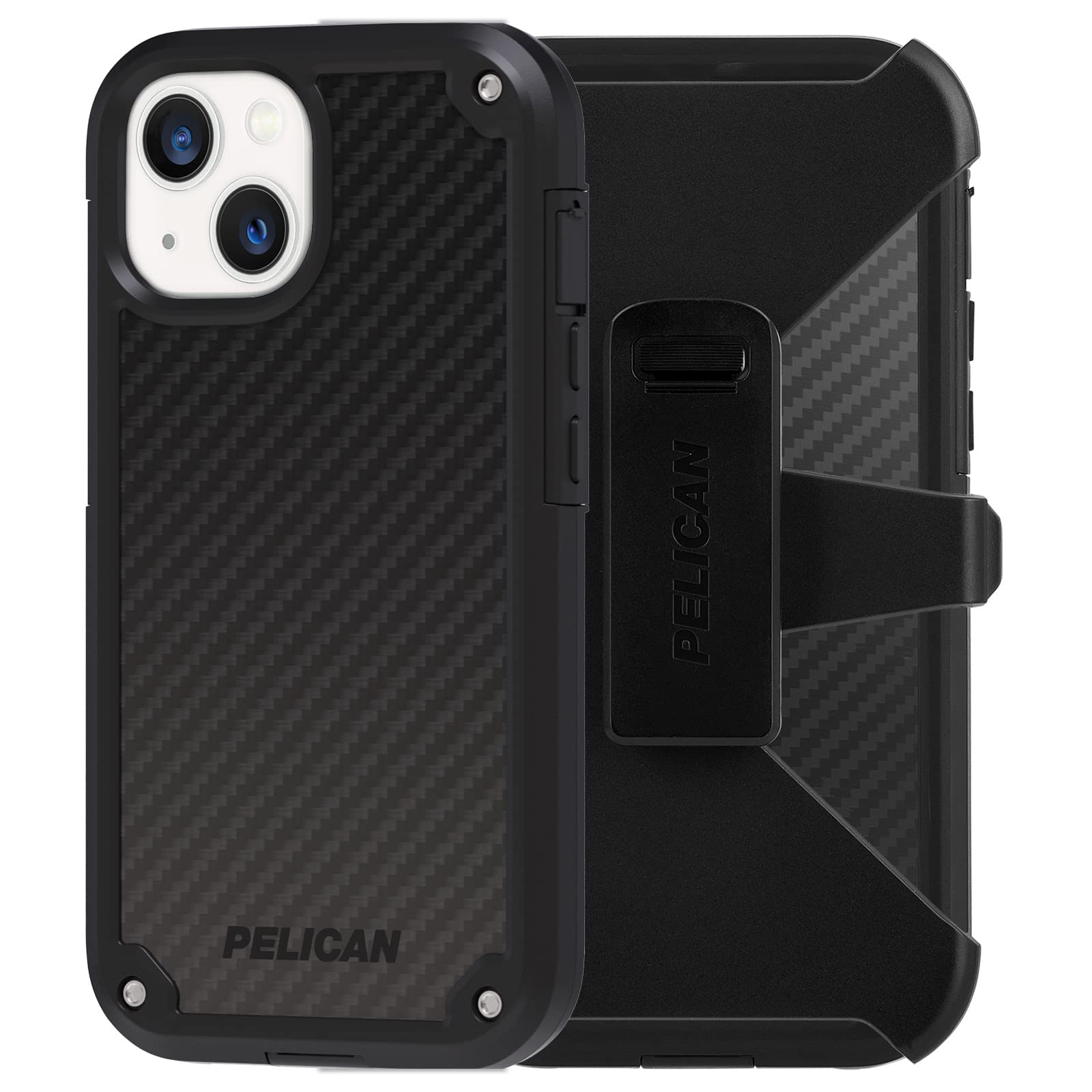 Pelican Shield Series   Iphone 13 Case   21Ft Military Grade Drop Protection, Compatible With Wireless Charging   With Belt Clip