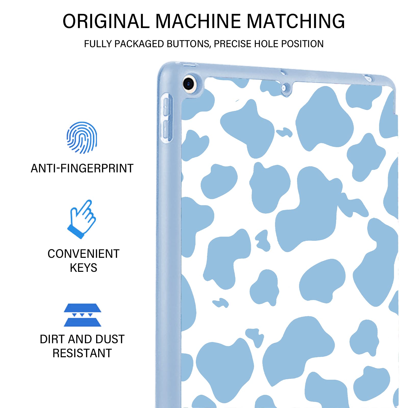 Deokke Compatible With Ipad 9Th /8Th /7Th Generation Case(2021/2020/2019) Ipad 10.2 Inch Case With Pencil Holder And Soft Tpu Ba