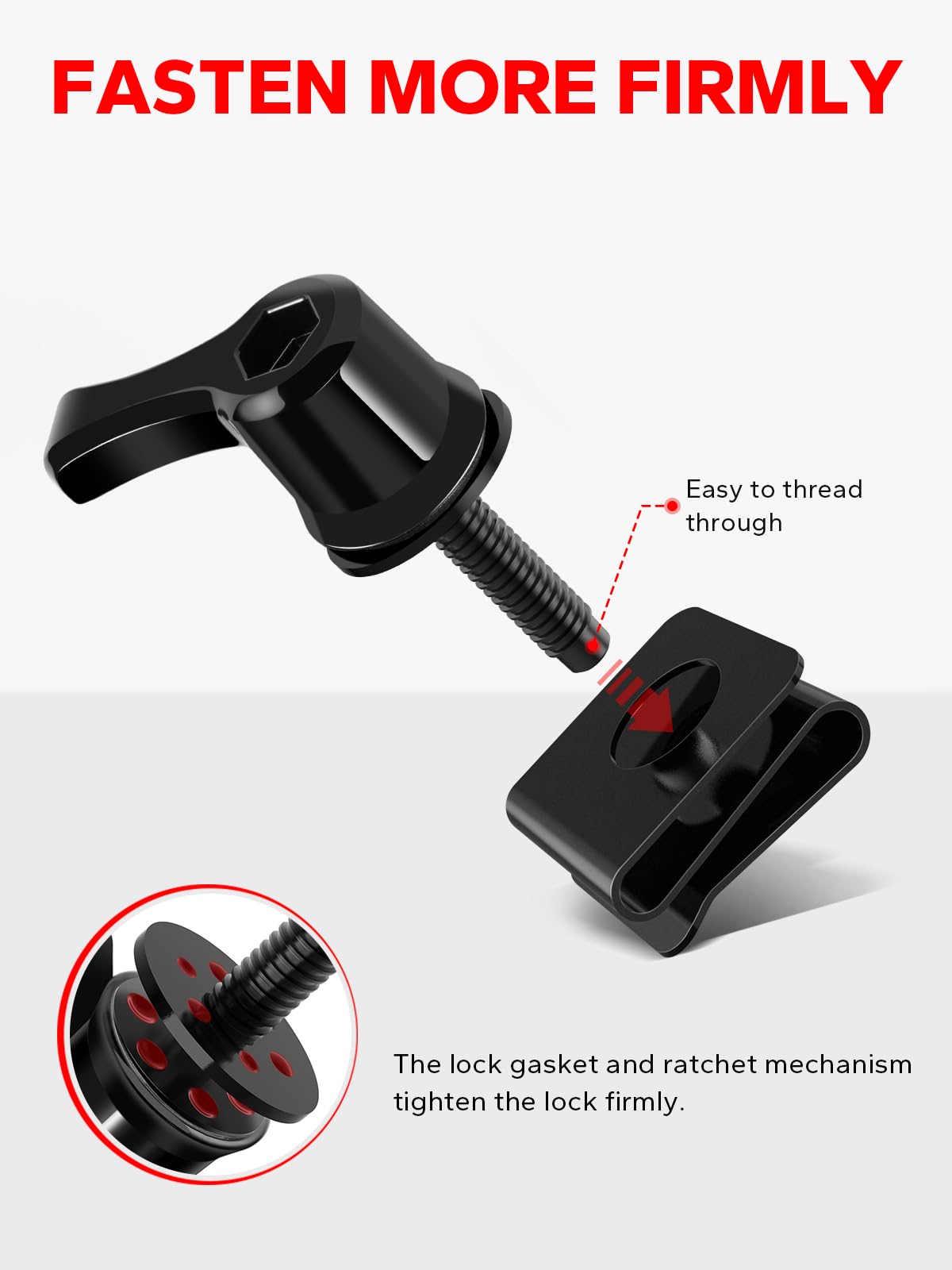 Amazicha New Saddle Bag Lock Hardware Bolt Kit, Theft Deterrent Saddlebag Lever Locks Mounting Hardware Screws Compatible For Ha