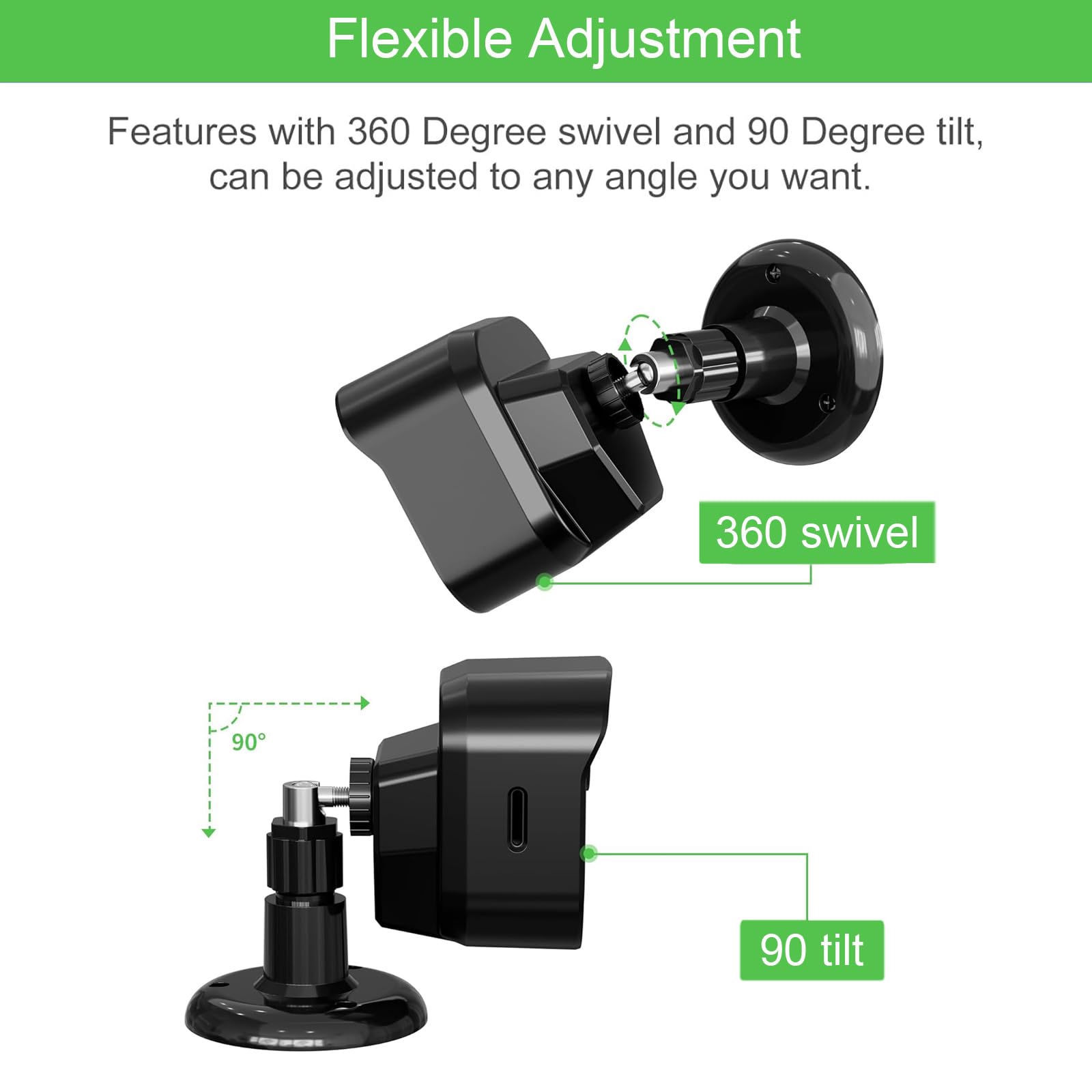 Wall Mount Bracket For Blink Outdoor 4 (4Th Gen) & Blink Outdoor 3 (3Rd Gen) Camera, Weatherproof Protective Cover Case And 360