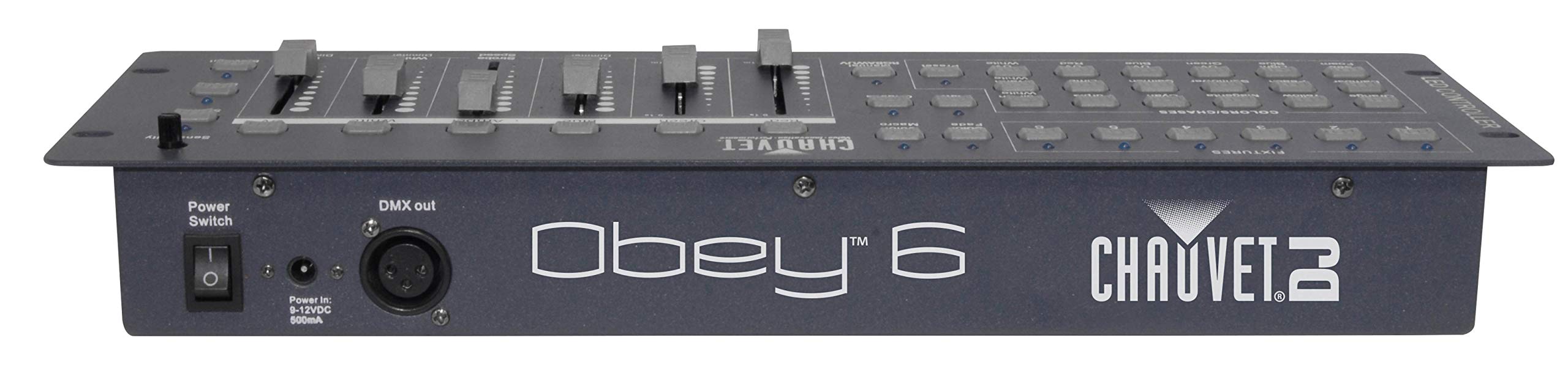 Chauvet Obey 6 Compact Universal 6 Fixture Dmx Lighting Controller + Dmx Cables