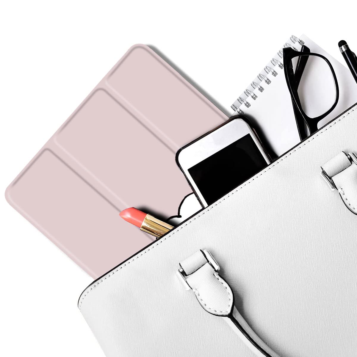 Maycari Cute Animal Case For Ipad 9.7 Inch 2017/2018 With Pencil Holder, Lovely Pink Sheep Ipad 5Th/6Th Generation Soft Tpu Back