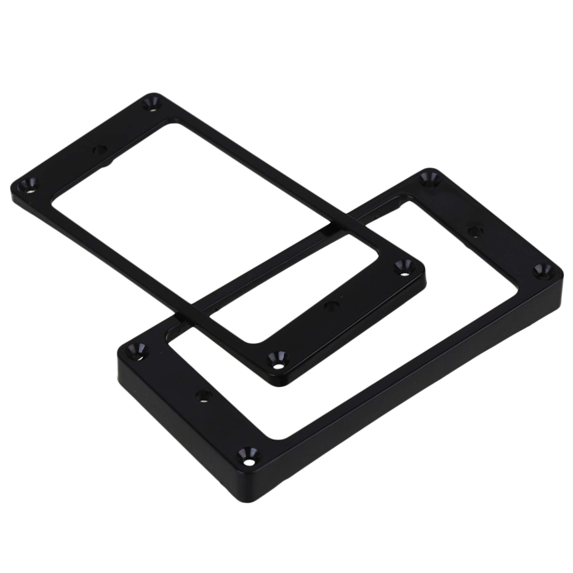 Lovermusic 92X46Mm Black Abs Electric Guitar Humbucker Pickup Mounting Rings Frames Bottom Pack Of 2