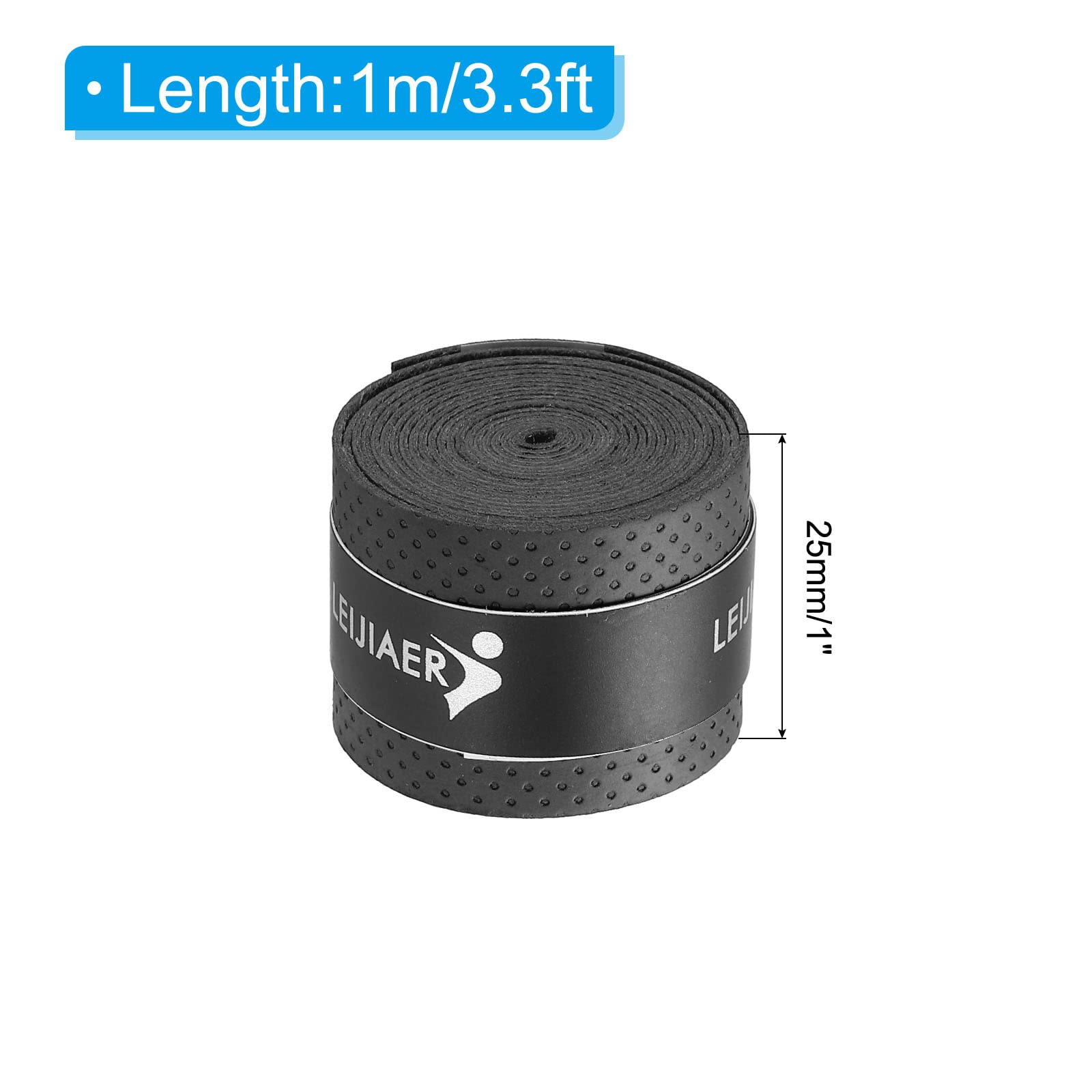 Patikil Drum Stick Tape Drumstick Grips Drumstick Wrap Anti Slip 4Pcs 1'' Width 3.3Ft For Drum Percussion Drumming Accessories B