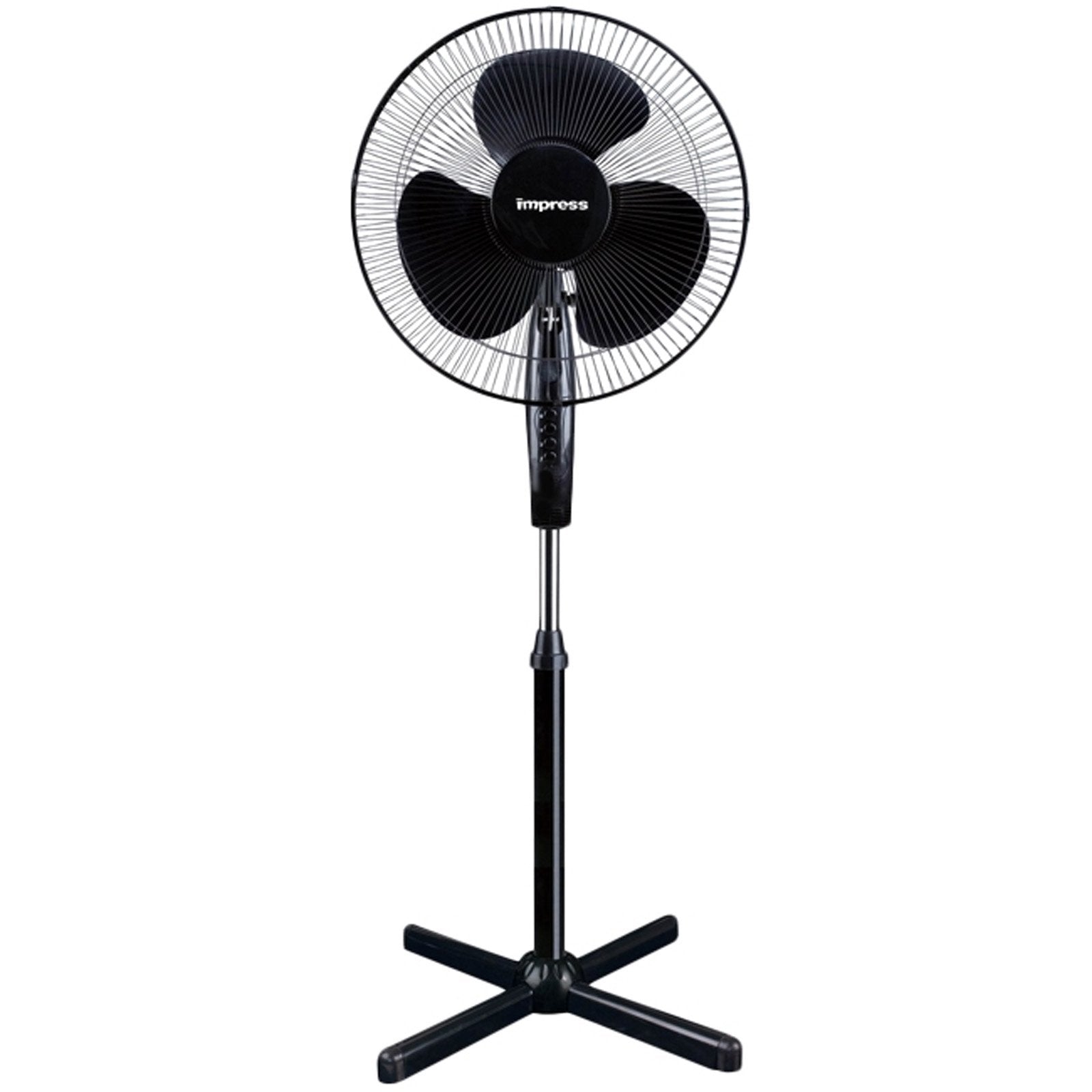 Impress 16 Inch Stand Fan Black