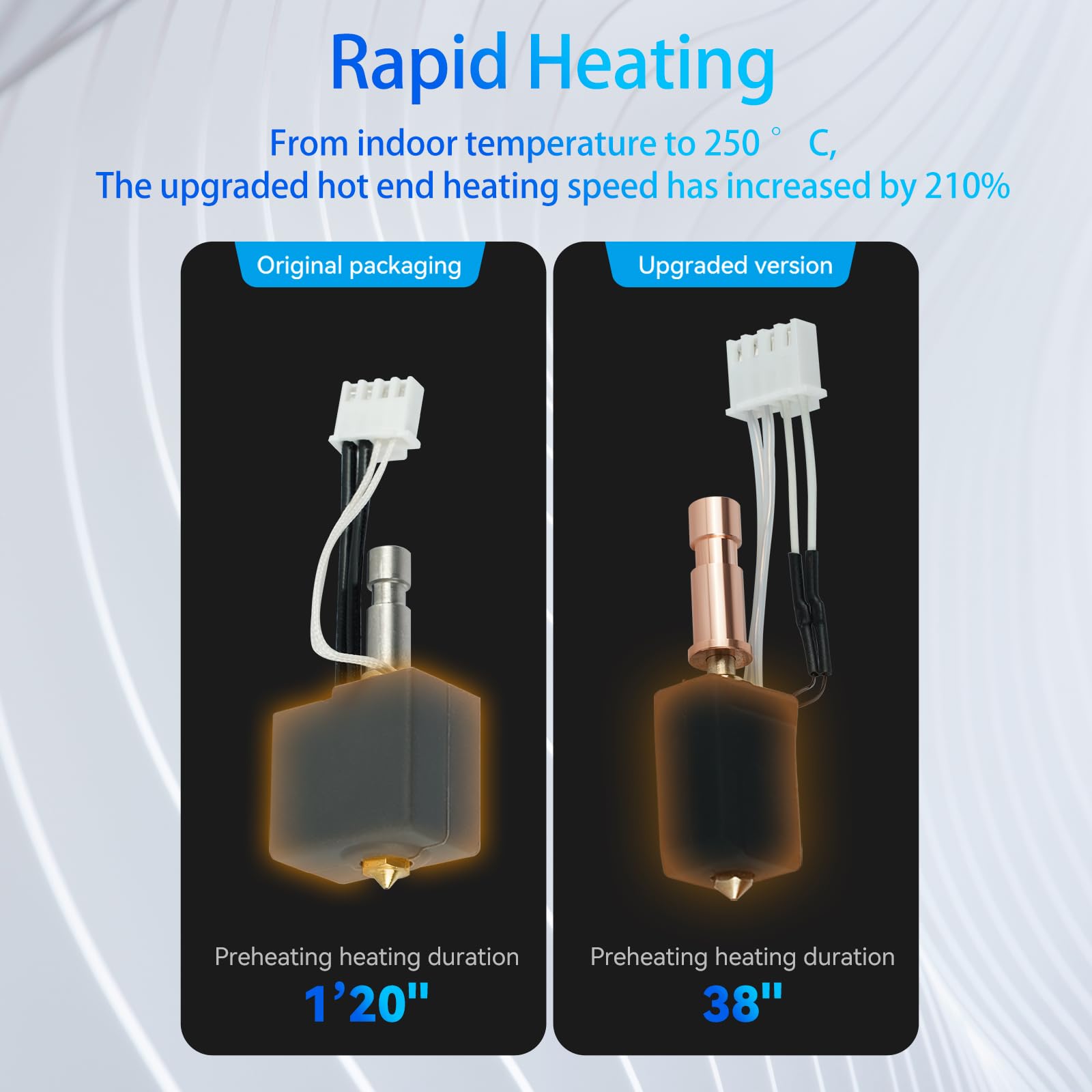 Bamboosegd Kobra S1 Ceramic Hotend 3Pcs 0.4Mm Hardened For Anycubic Kobra S1 Hotend For Kobra S1 Combo Head S1C 3D Printer 24V 4
