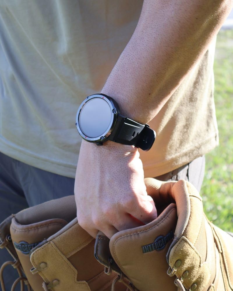 Alphagear Bravo Xl Smartwatch For Iphone & Android, Rugged Smart Watch (Answer/Make Call), 24/7 Wellness Tracker With 1.69'' Amo