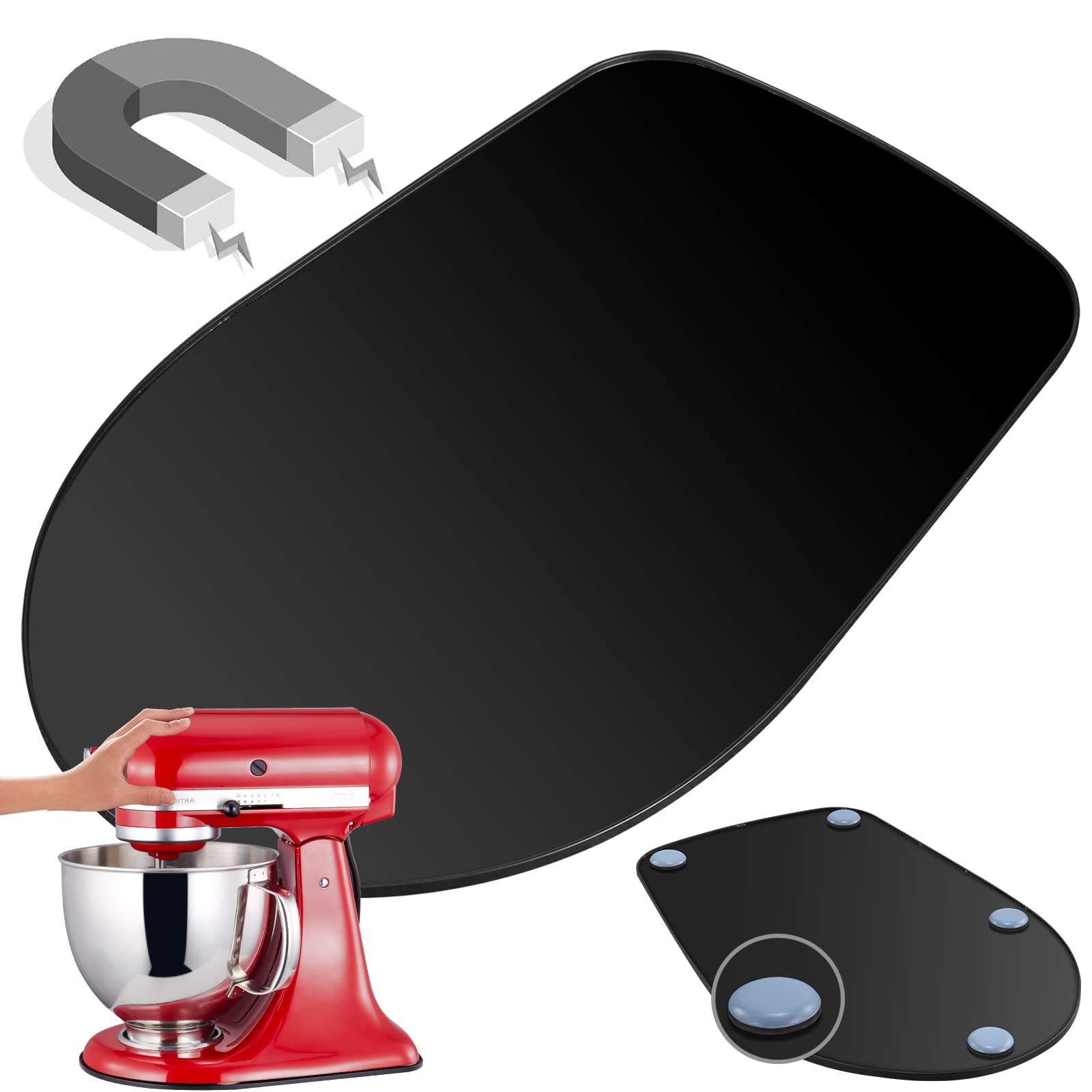 Metal Mixer Slider Mat, Kitchenaid Mixer Slider For Kitchenaid 4.5 5Qt Tilt Head Stand Mixer, Countertop Storage Mover Caddy Com