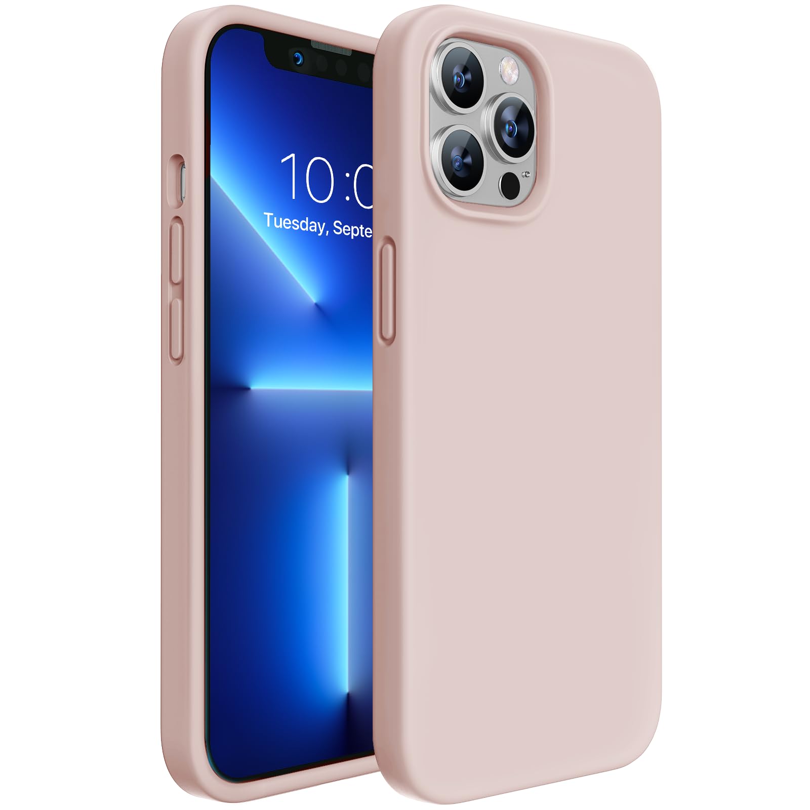 Miracase Designed For Iphone 13 Pro Case, With Tempered Glass Screen Protector, [Soft Anti Scratch Microfiber Lining], Shockproo