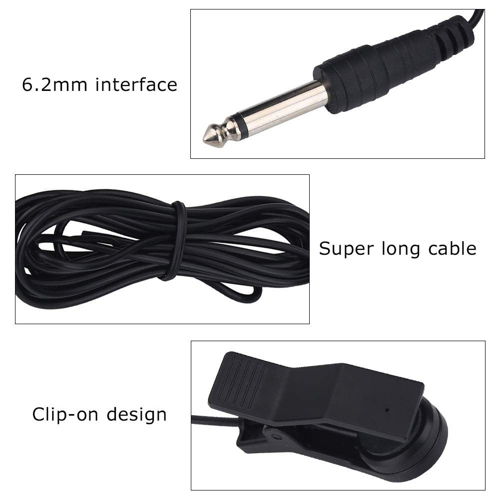 Clip On Vocal Pickup Mini Acoustic Professional Woodwind Clip On Pickup For Violin Guitar Musical Instrument Accessories