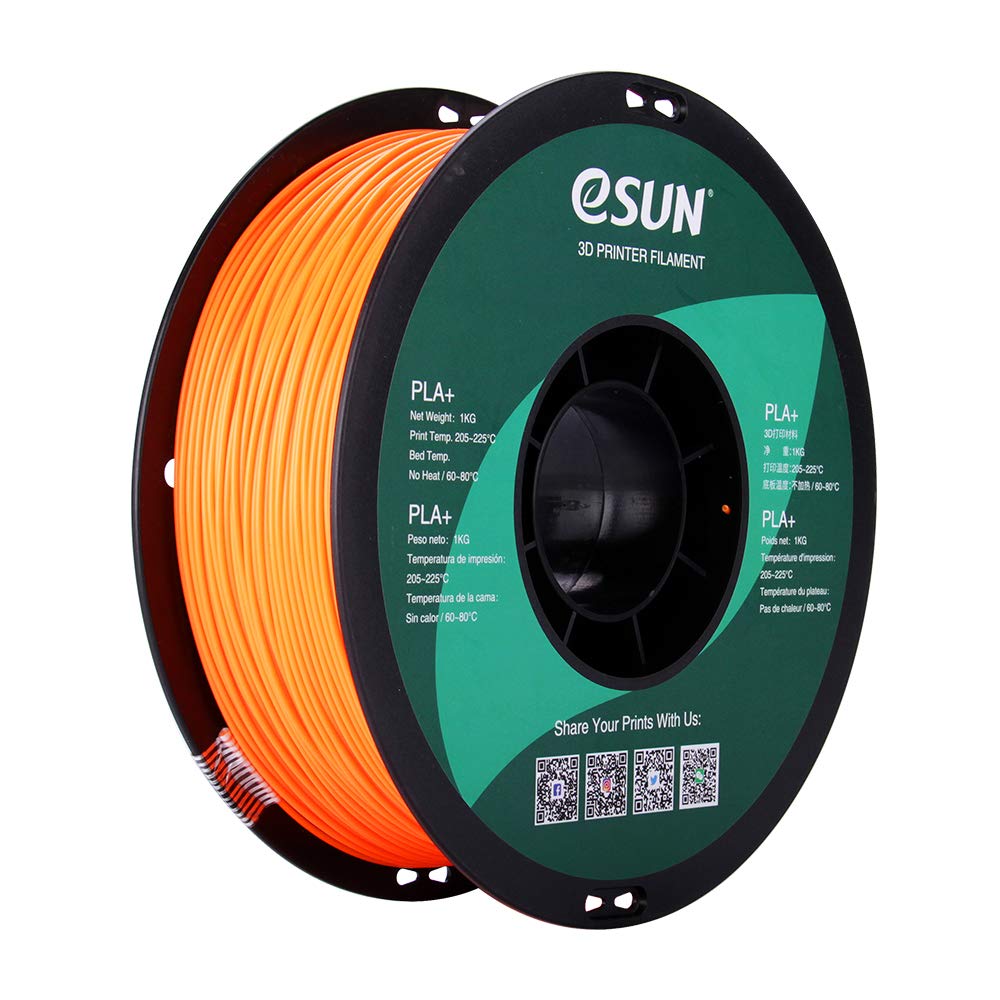 Esun Pla Pro (Pla+) 3D Printer Filament, Dimensional Accuracy +/  0.03Mm, 1Kg Spool, 1.75Mm, Orange
